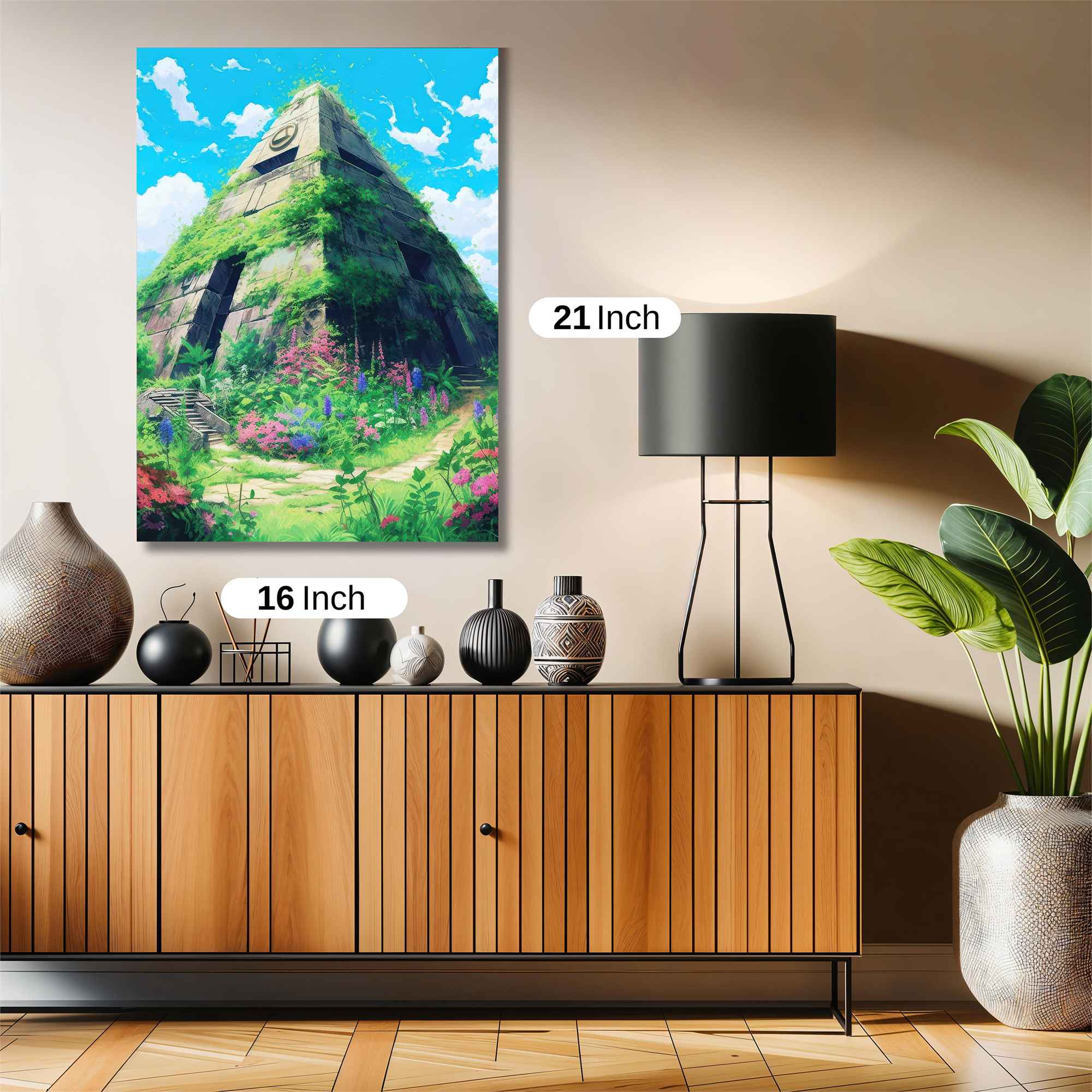 Lavender Pyramid Safe Wall Magnetic / M