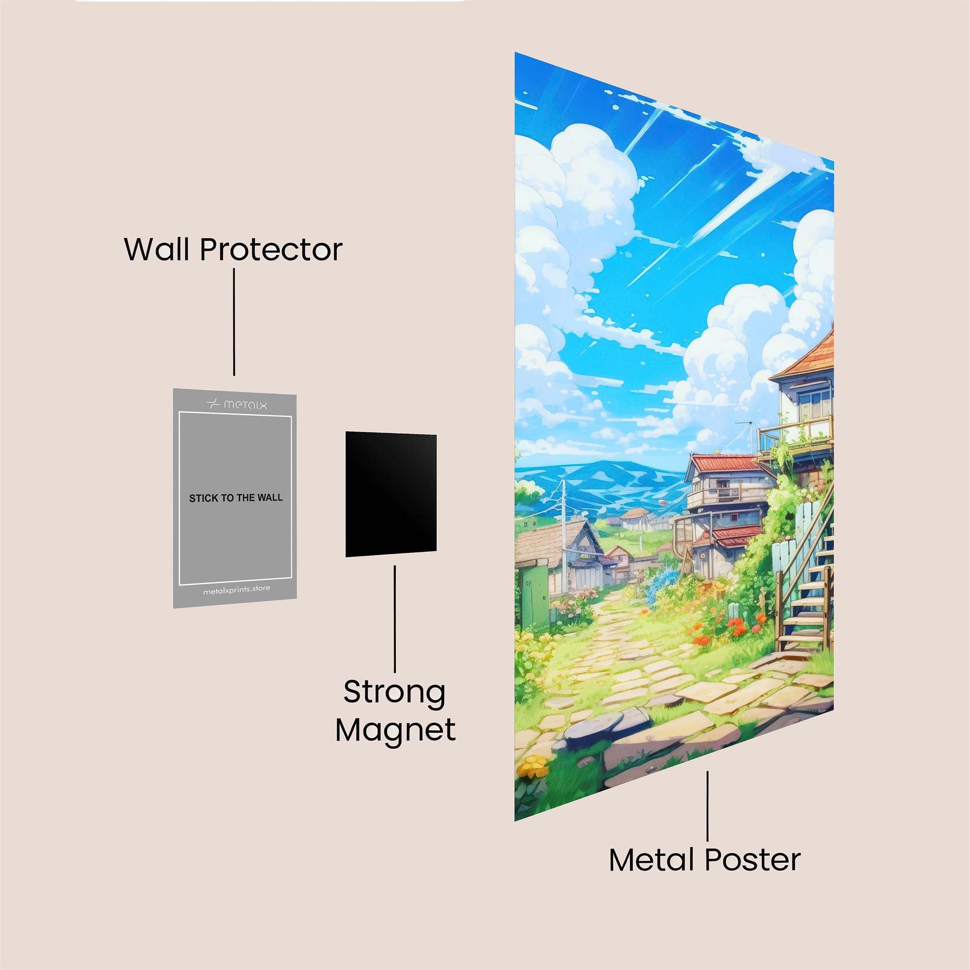 Summer Serenity Safe Wall Magnetic / M