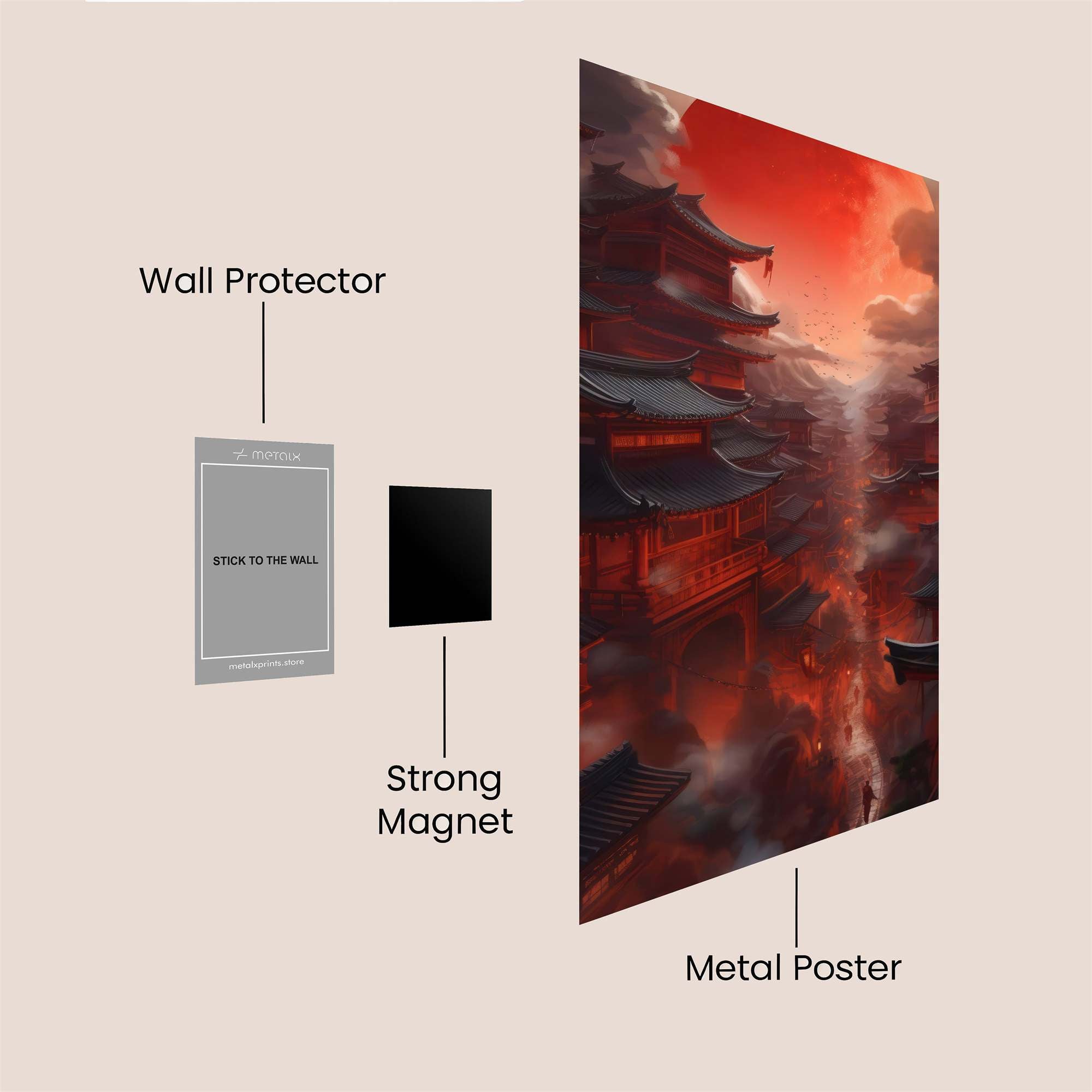 Moonlit Serenity Safe Wall Magnetic / M