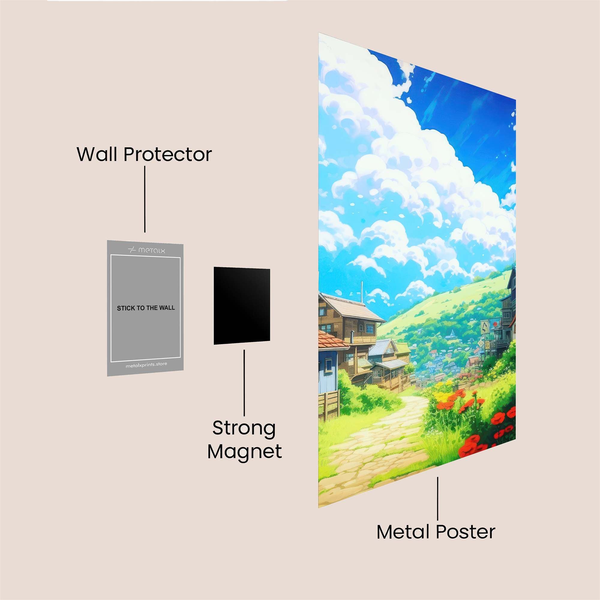 Village Serenity Safe Wall Magnetic / M