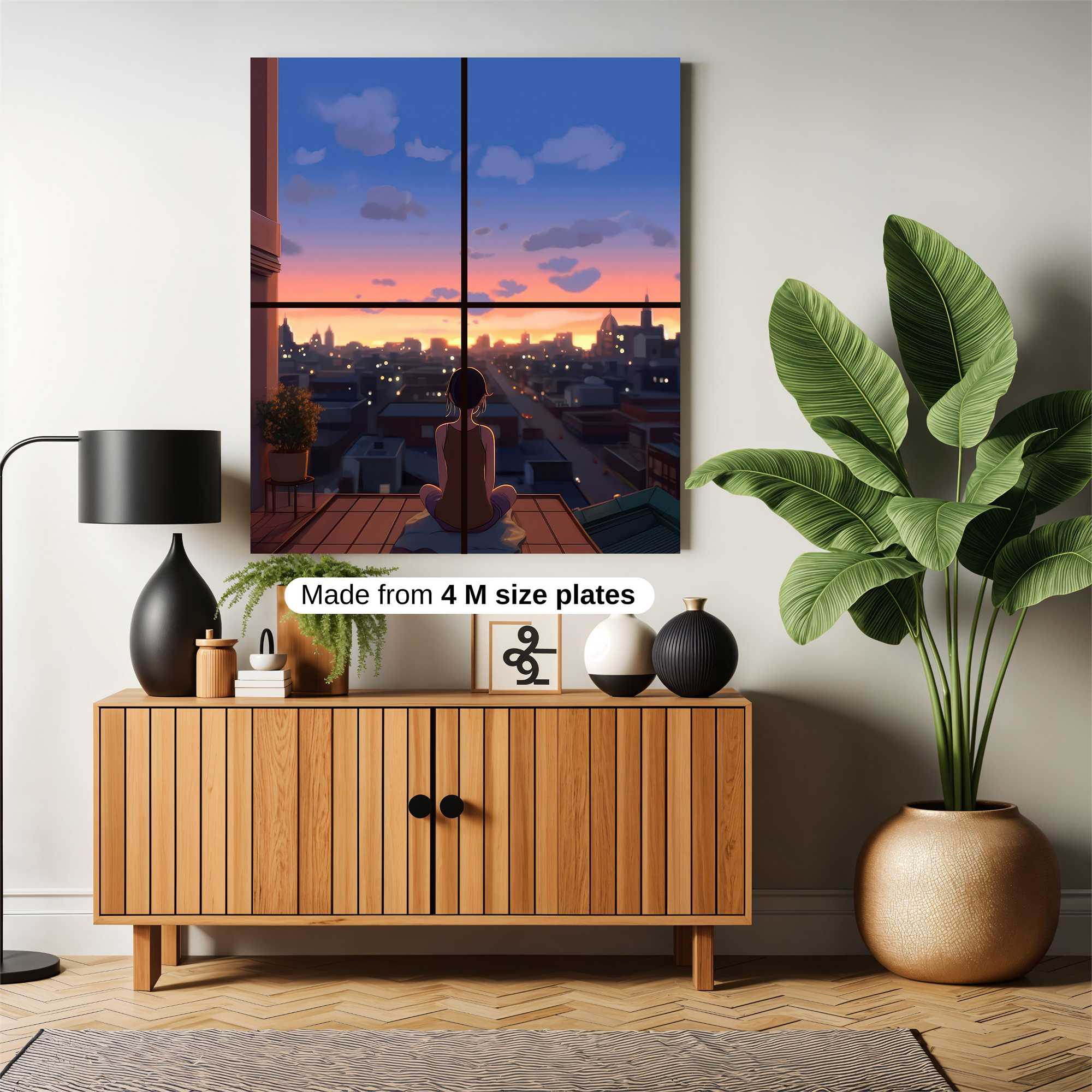 Sunset Serenity Safe Wall Magnetic / M