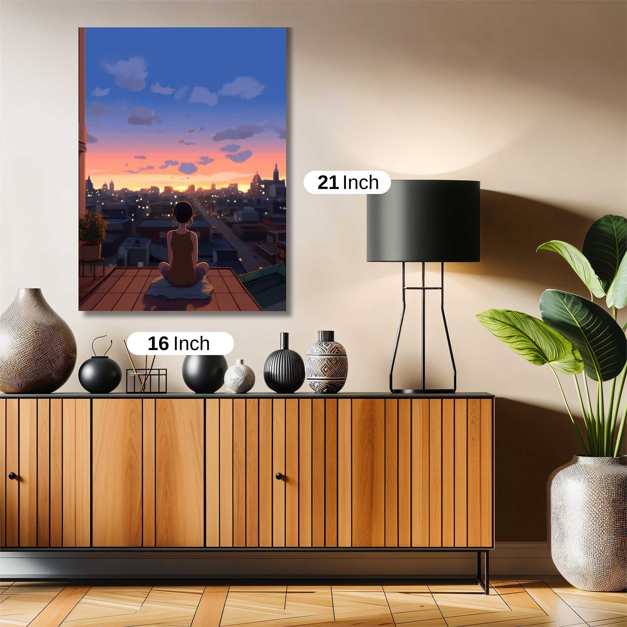 Sunset Serenity Safe Wall Magnetic / M