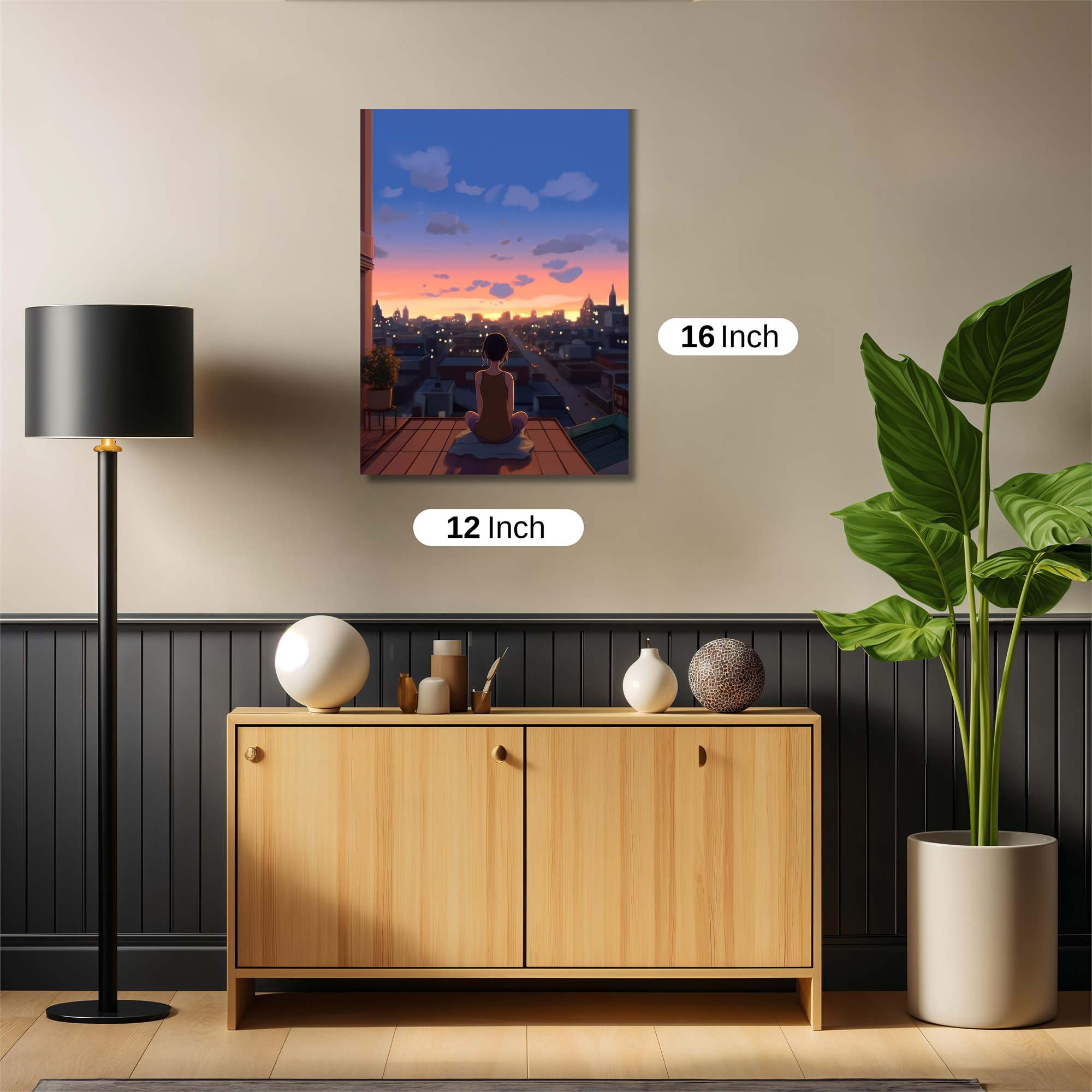 Sunset Serenity Safe Wall Magnetic / M