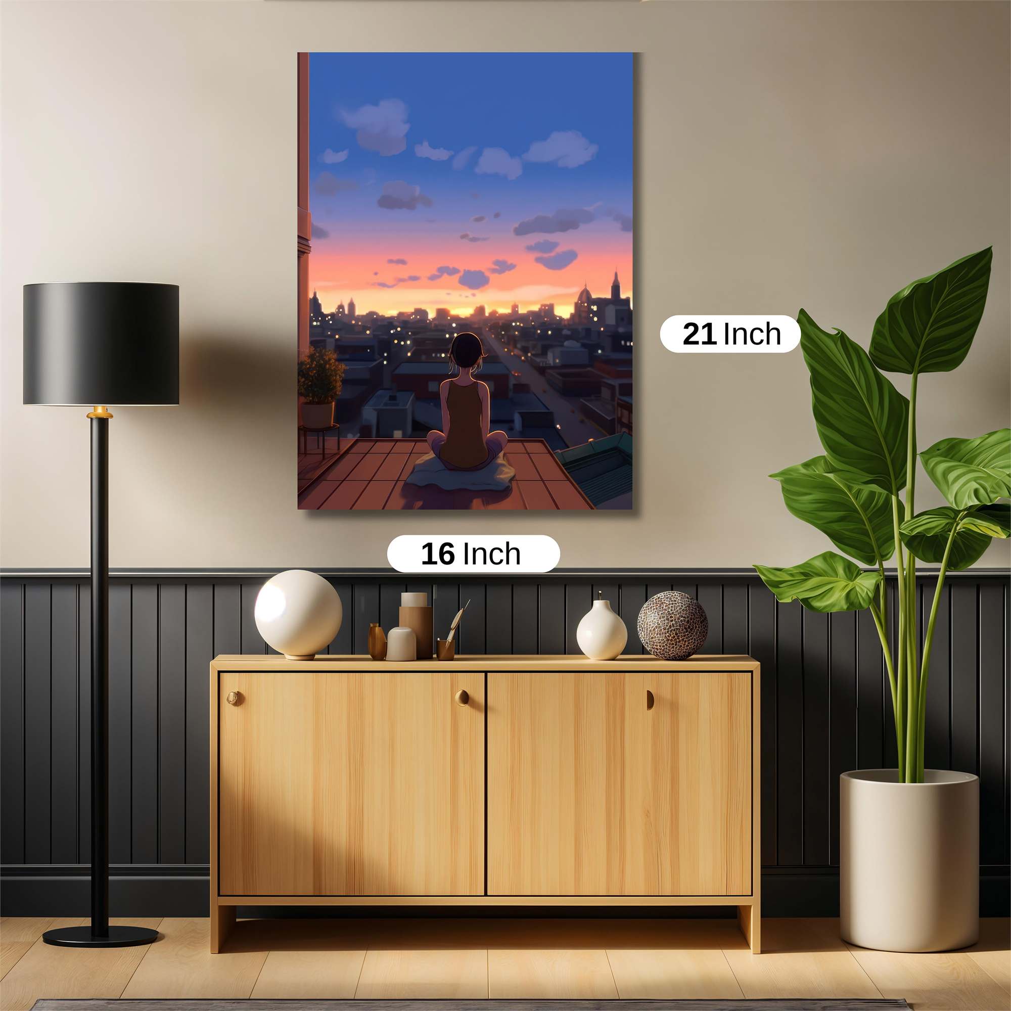 Sunset Serenity Safe Wall Magnetic / M