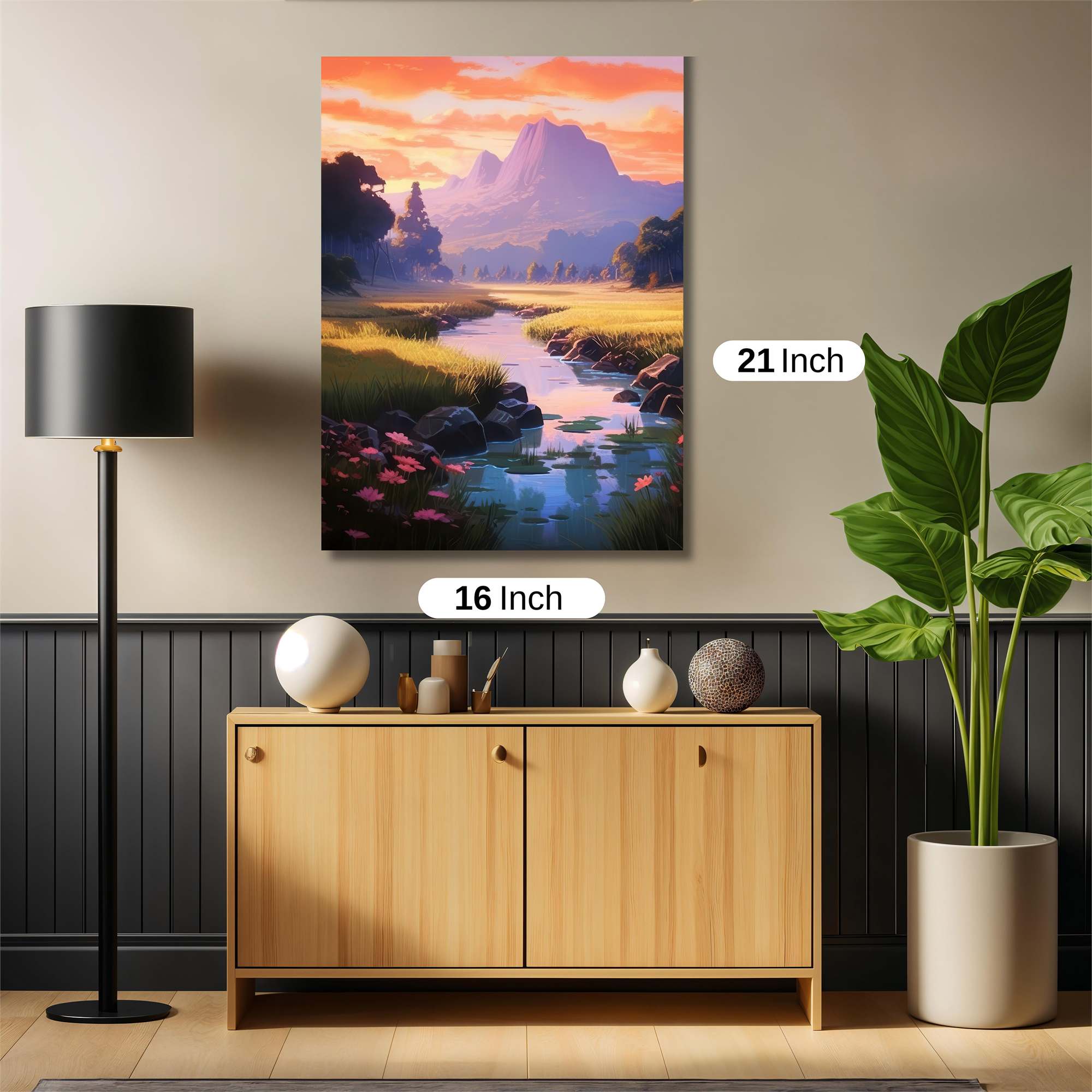 Sunset Serenity Safe Wall Magnetic / M