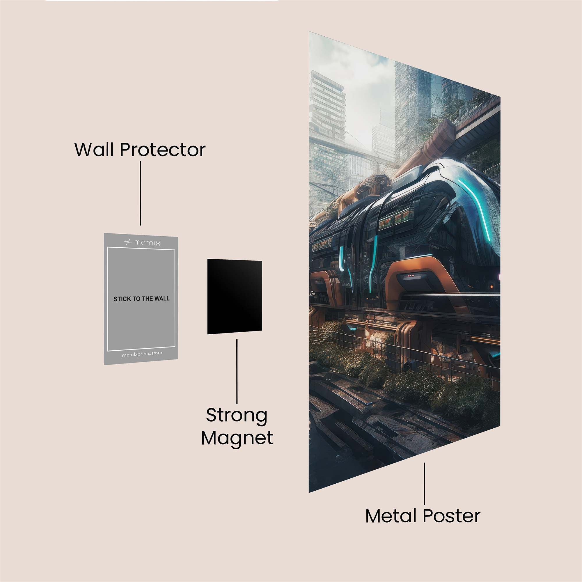 Monorail Serenity Safe Wall Magnetic / M