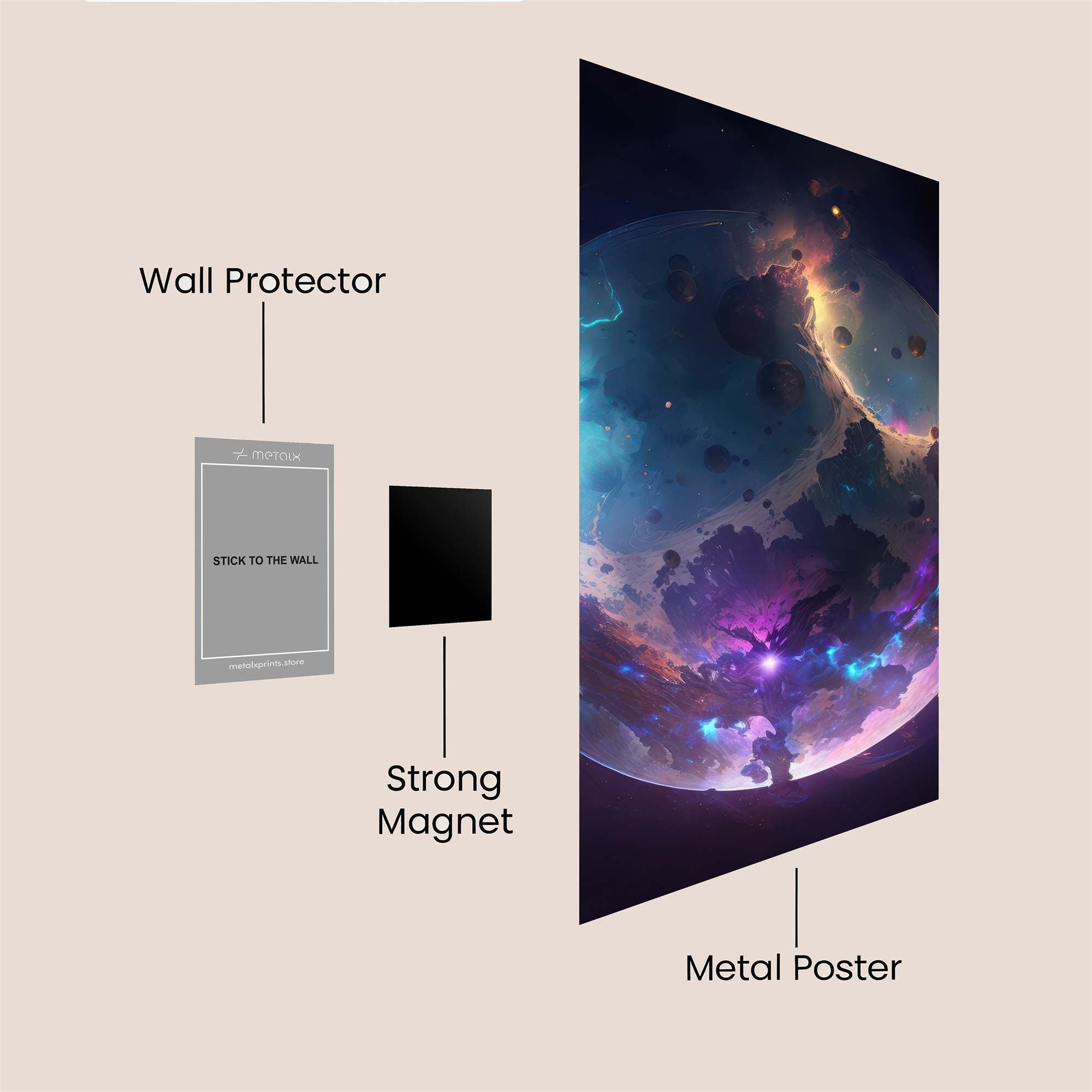 Cosmic Whimsy Safe Wall Magnetic / M