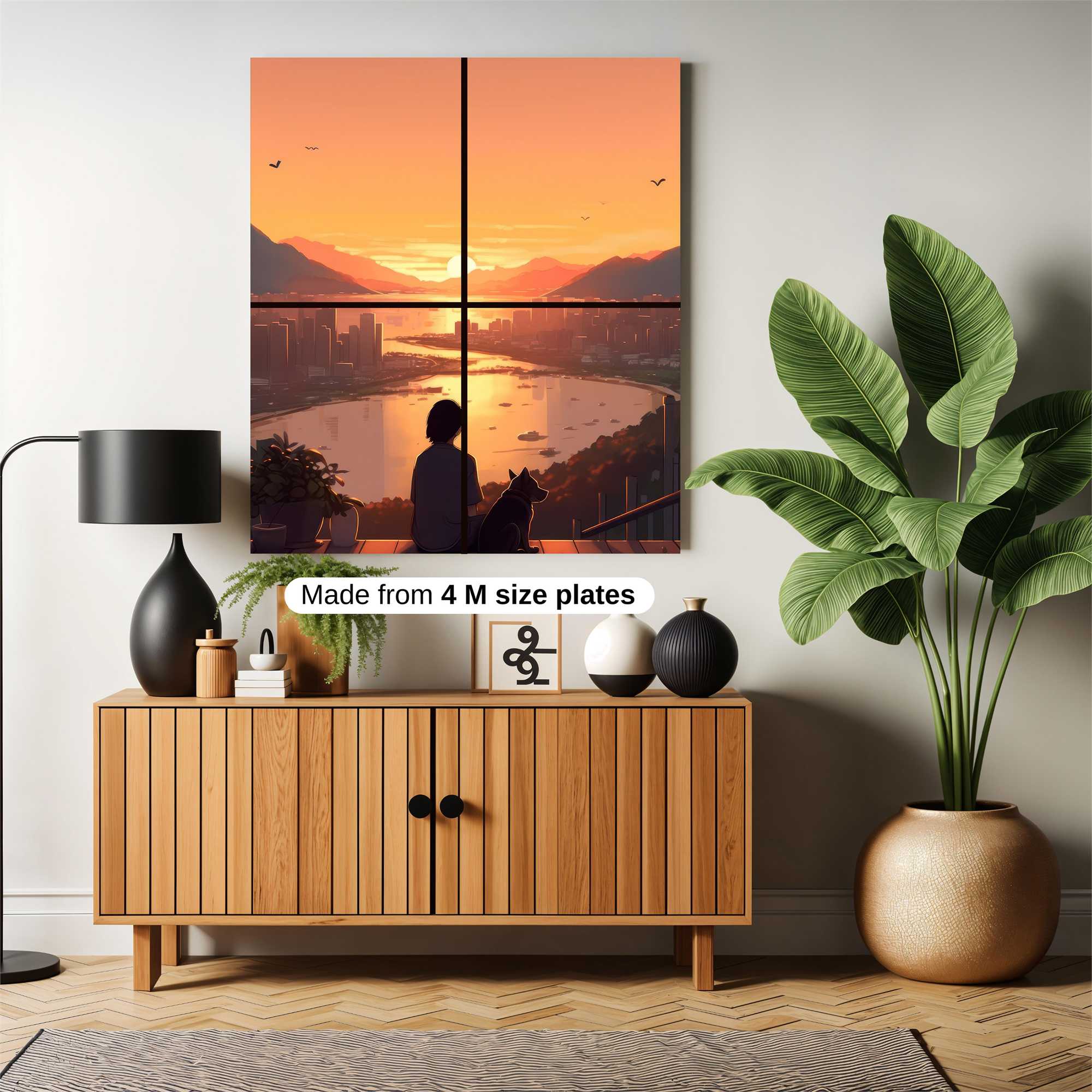 Sunset Serenity Safe Wall Magnetic / M