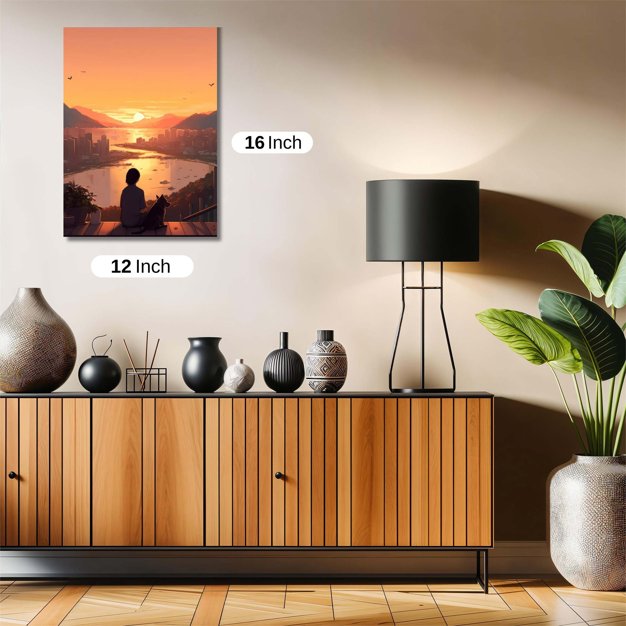 Sunset Serenity Safe Wall Magnetic / M