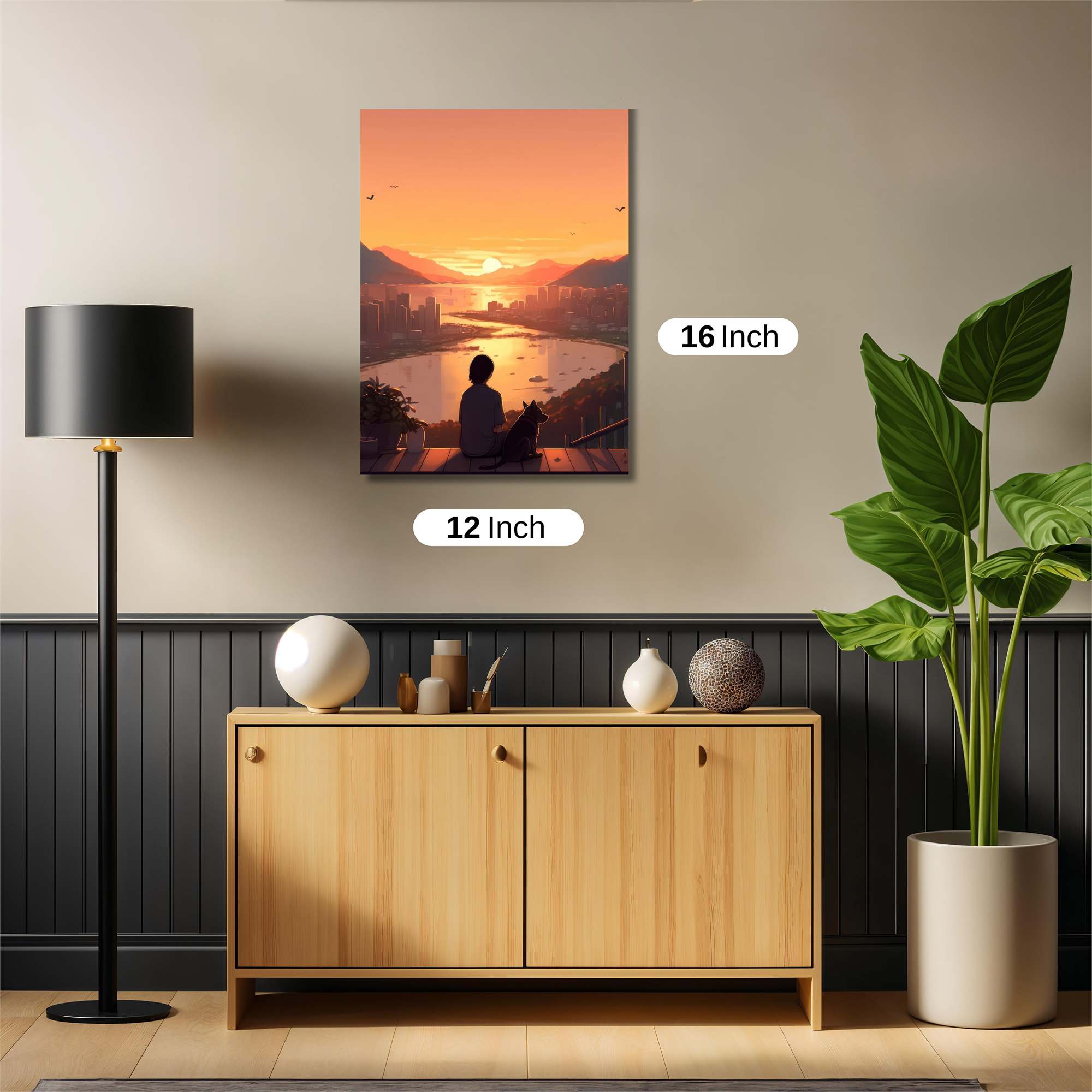Sunset Serenity Safe Wall Magnetic / M