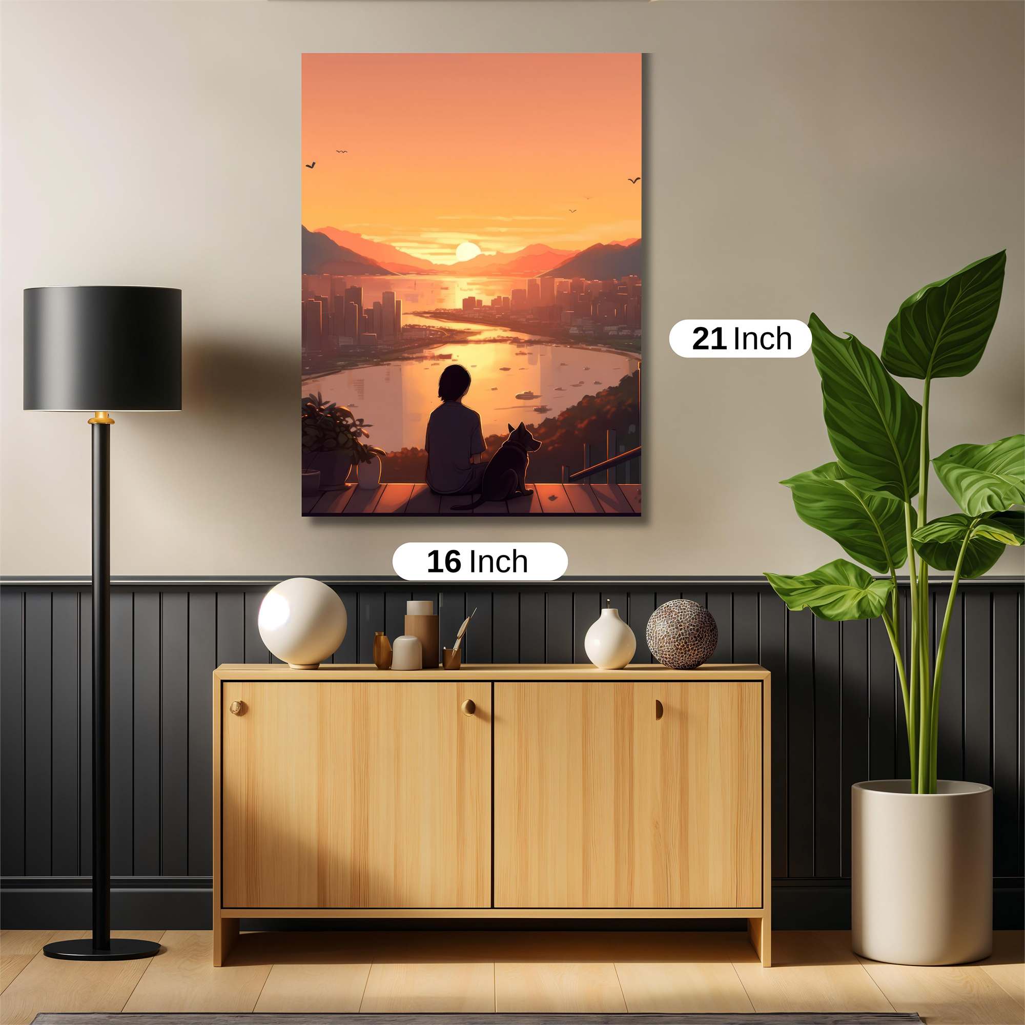 Sunset Serenity Safe Wall Magnetic / M