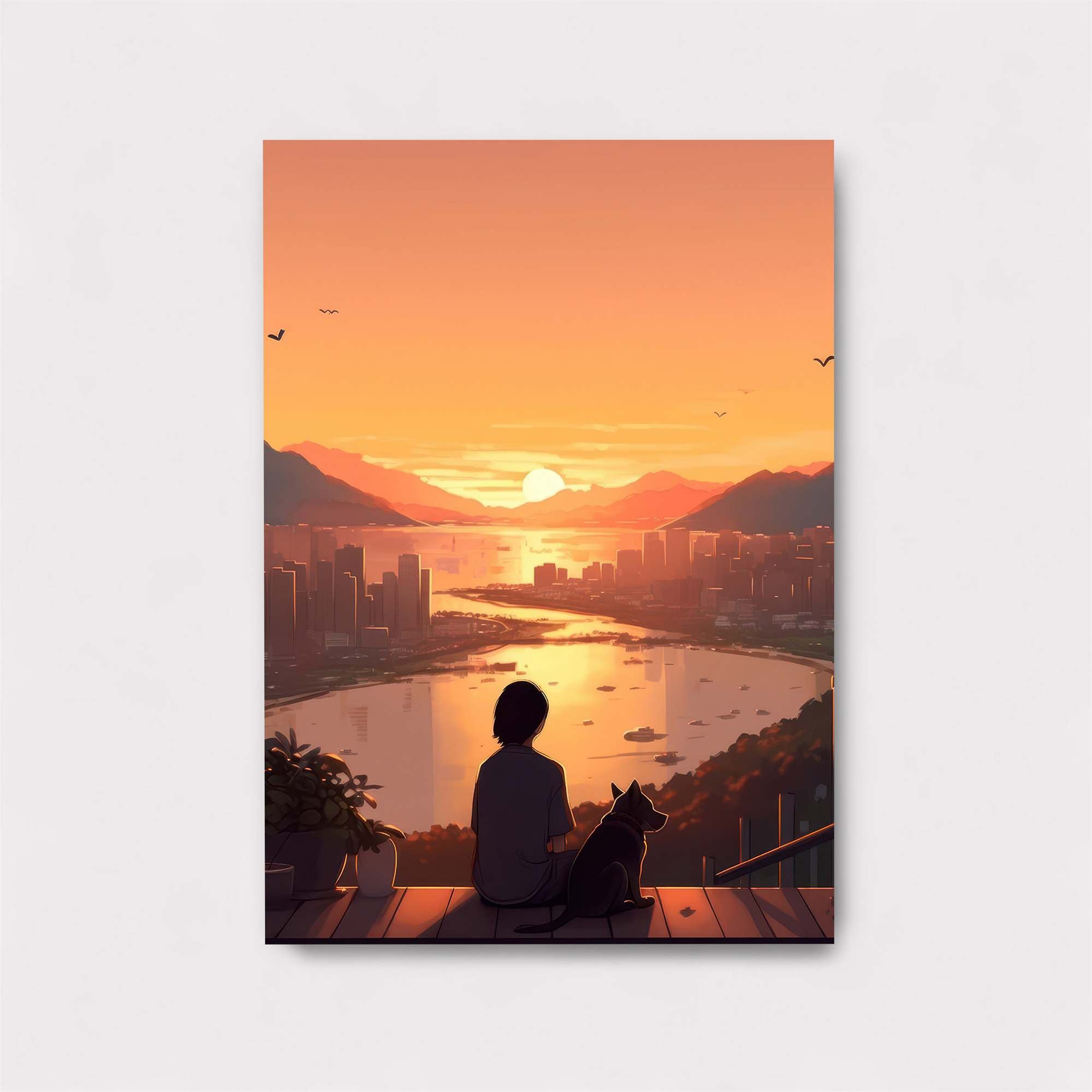 Sunset Serenity Safe Wall Magnetic / M