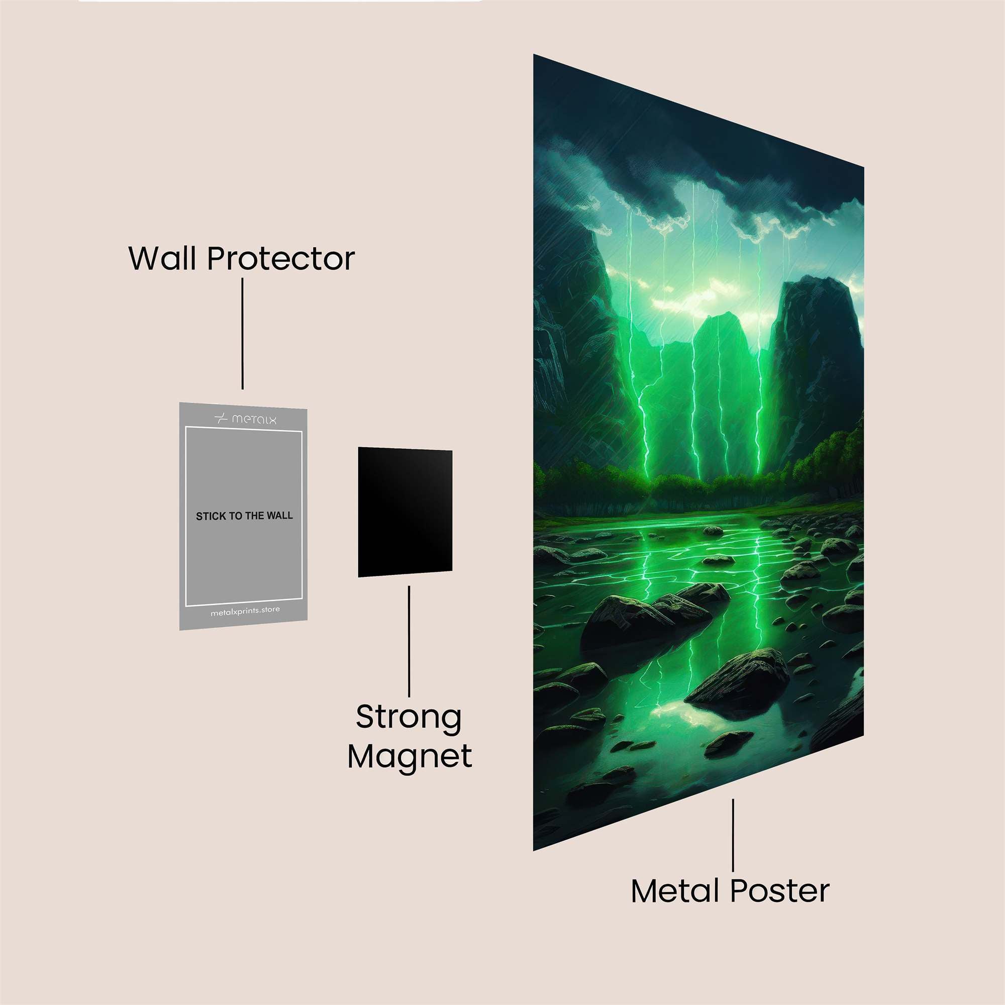 Aurora Enigma Safe Wall Magnetic / M