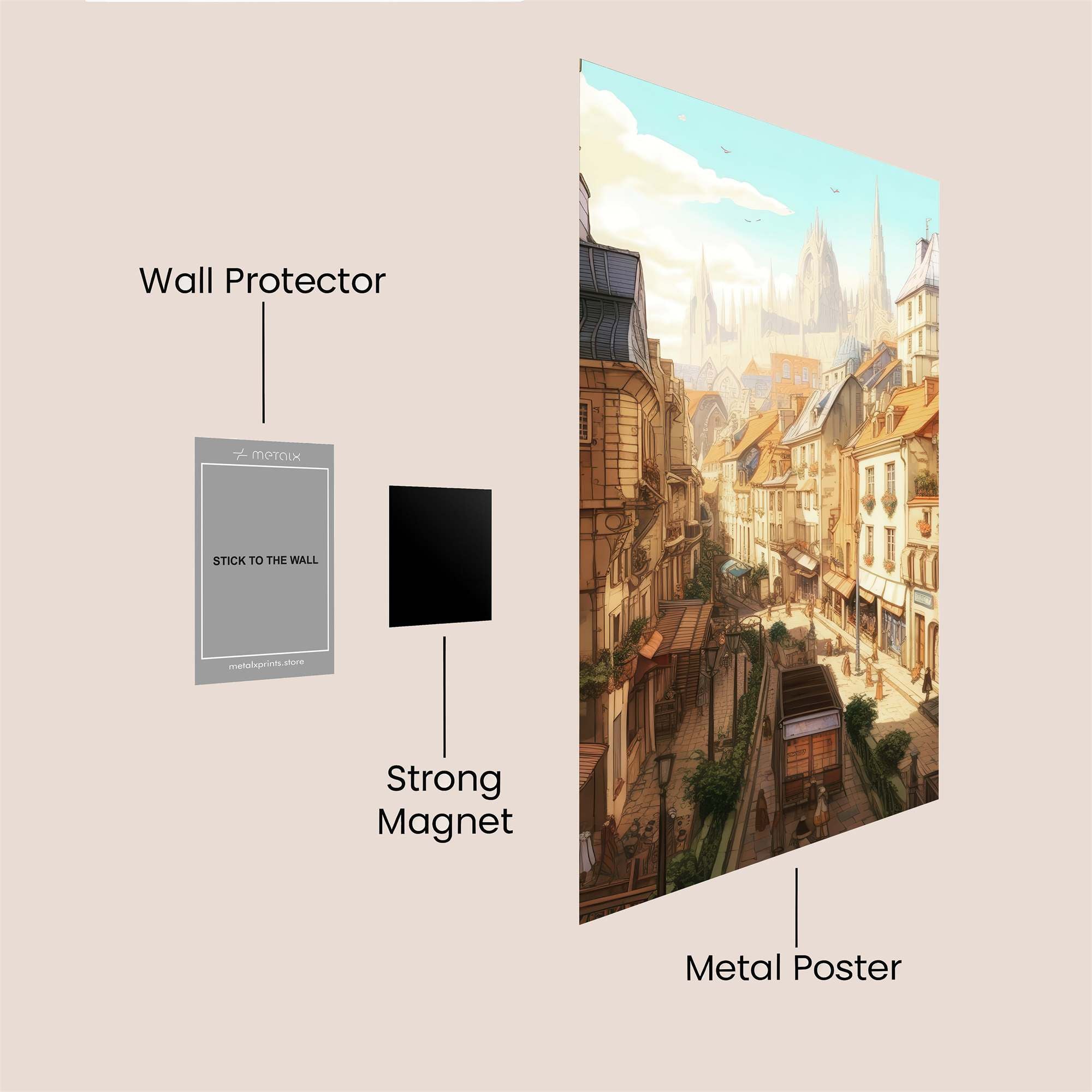 Gothic Serenity Safe Wall Magnetic / M