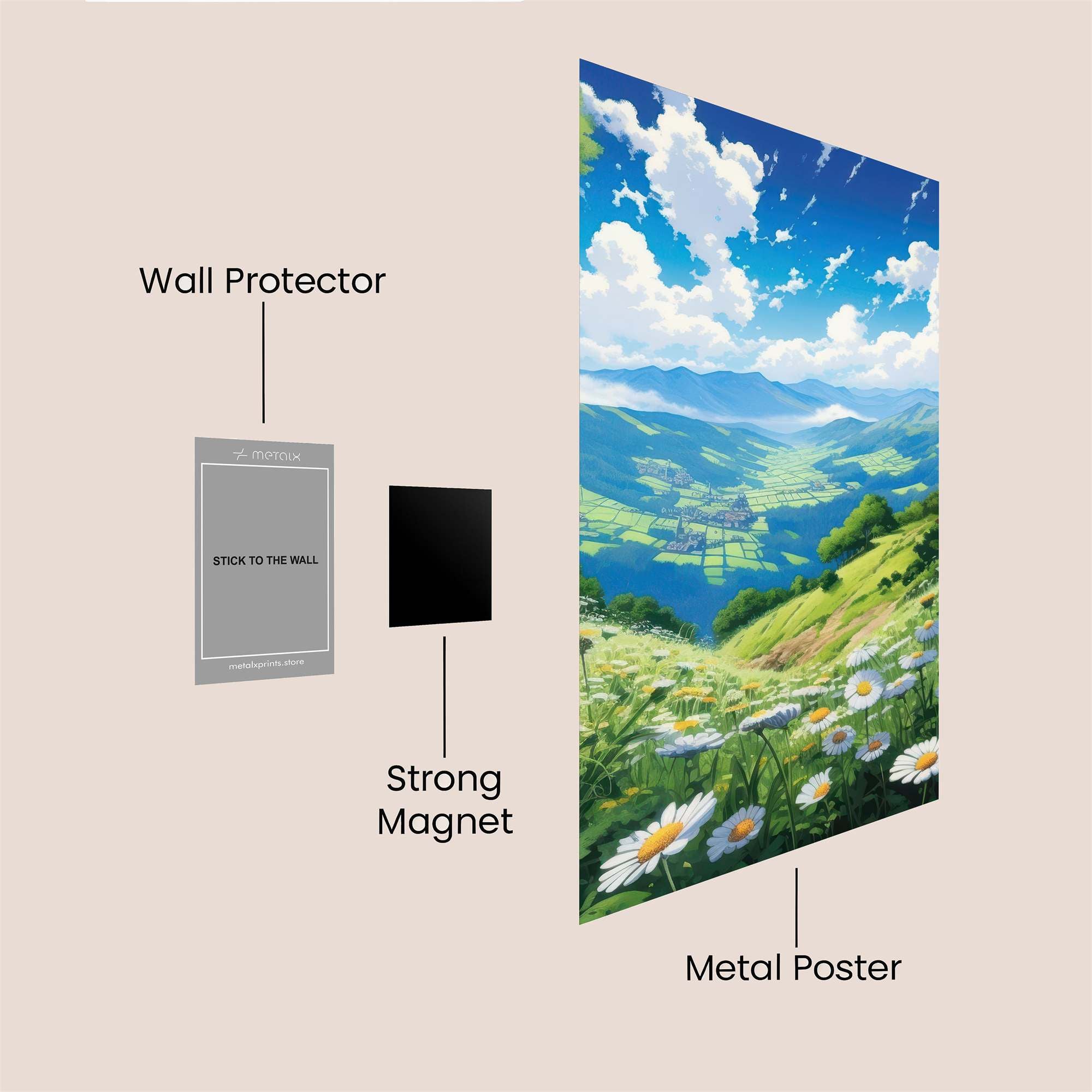 Mountain Serenity Safe Wall Magnetic / M
