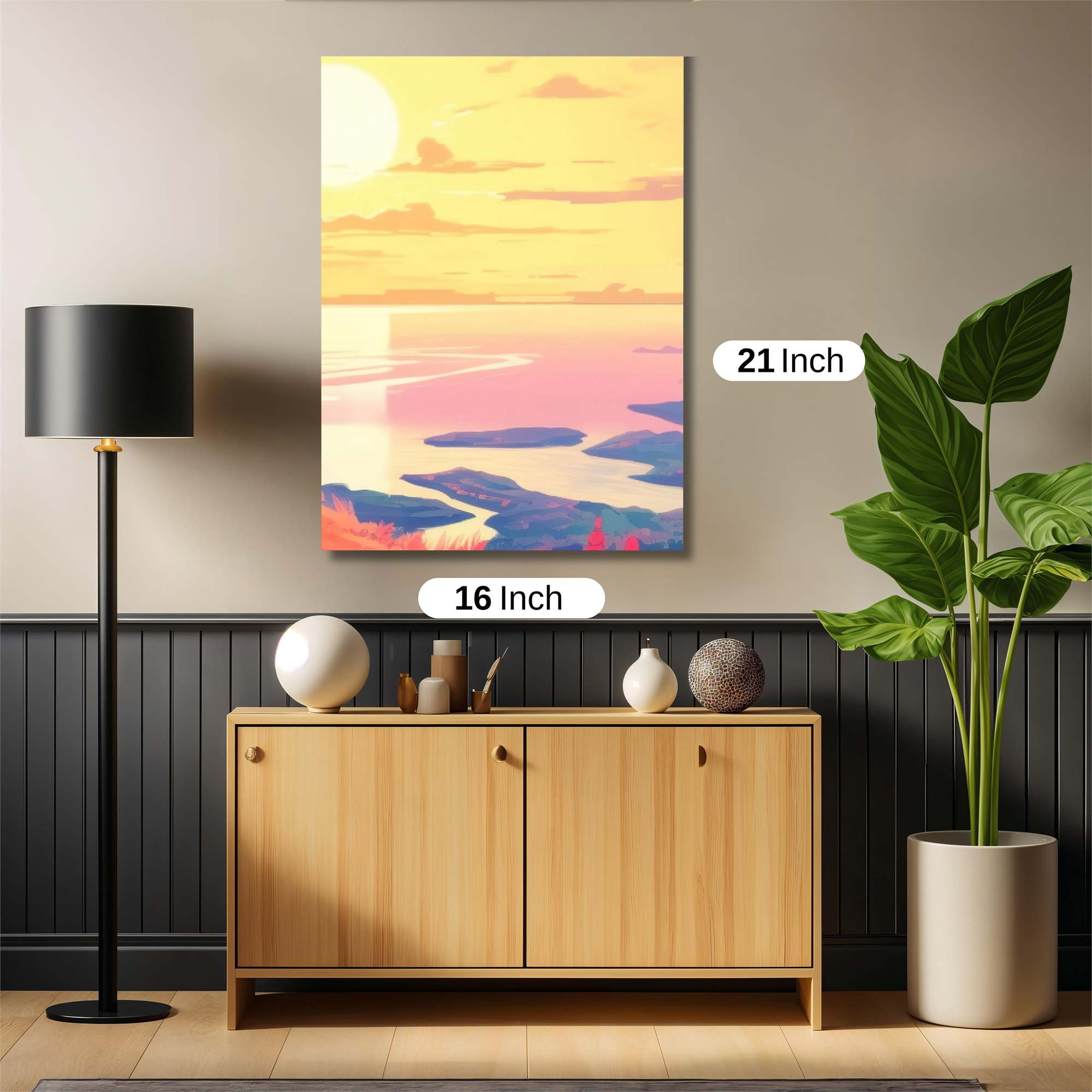 Sunset Serenity Safe Wall Magnetic / M