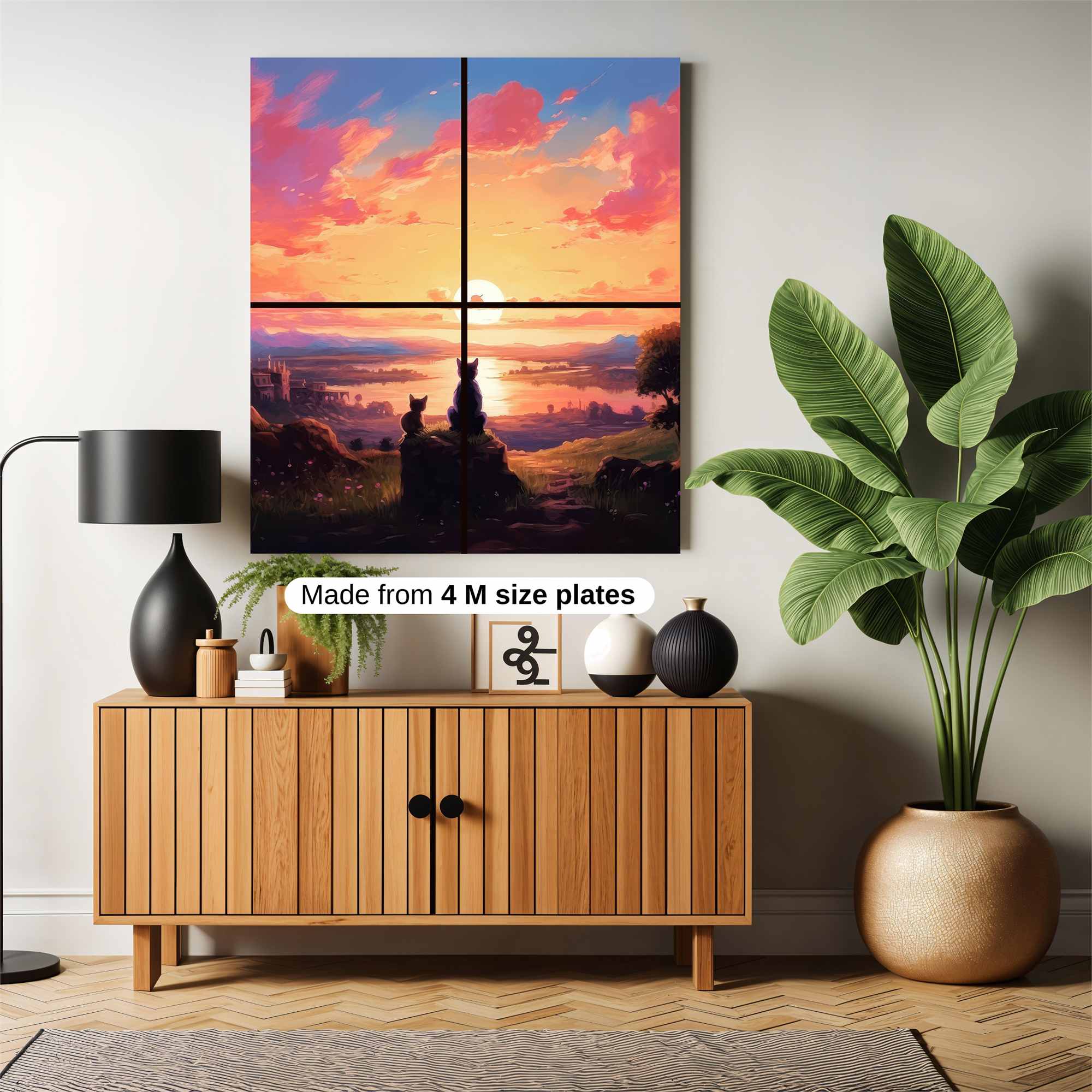 Cats Tranquil Safe Wall Magnetic / M