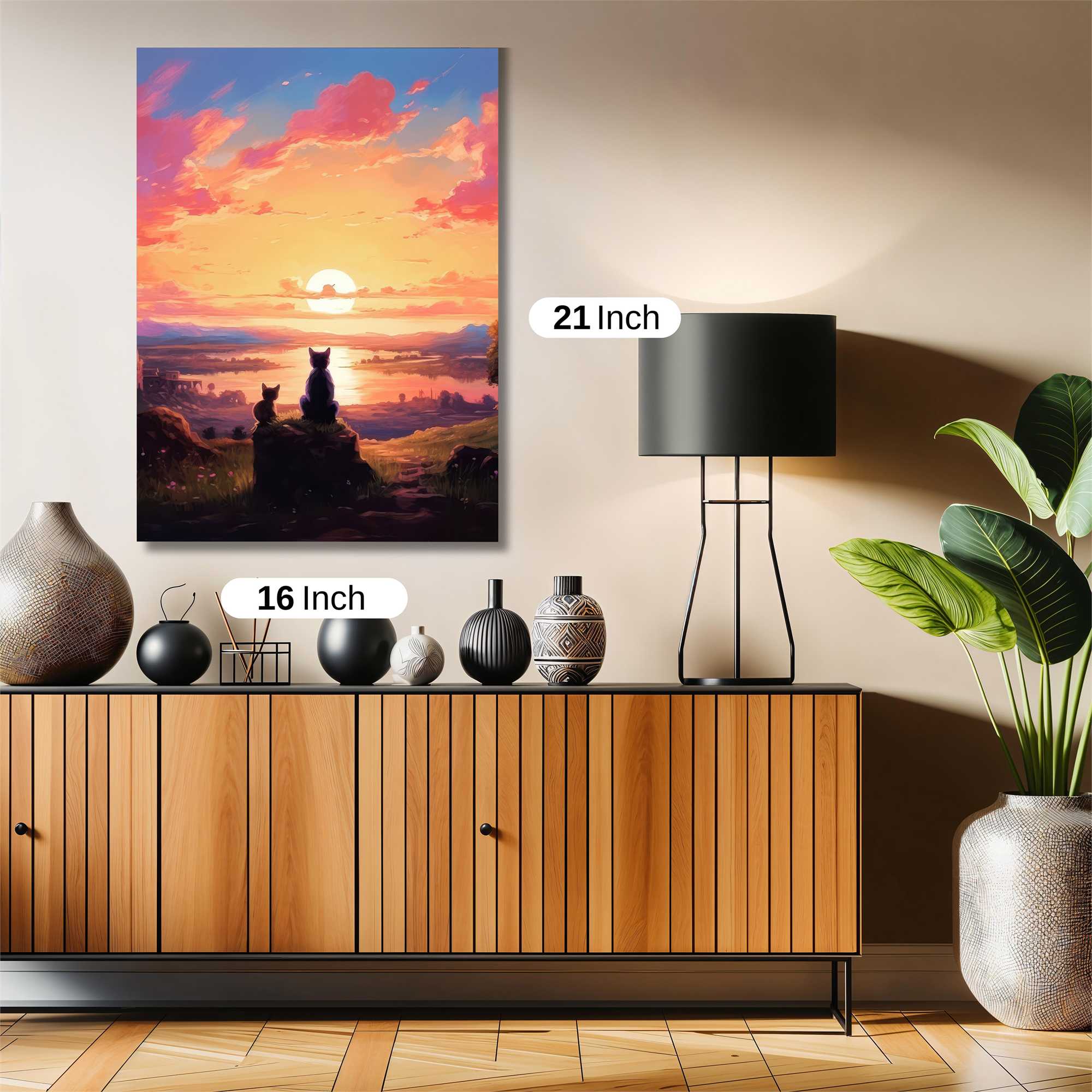 Cats Tranquil Safe Wall Magnetic / M