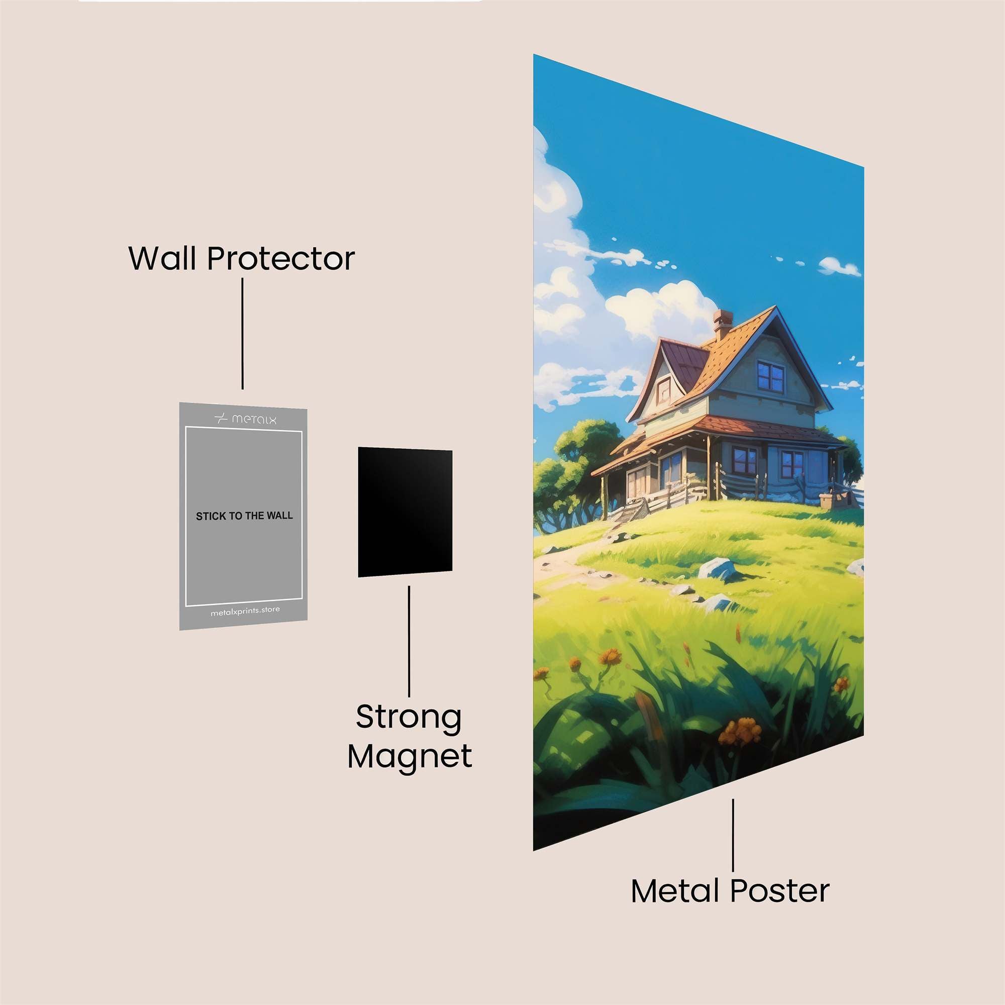 Cottage Bliss Safe Wall Magnetic / M