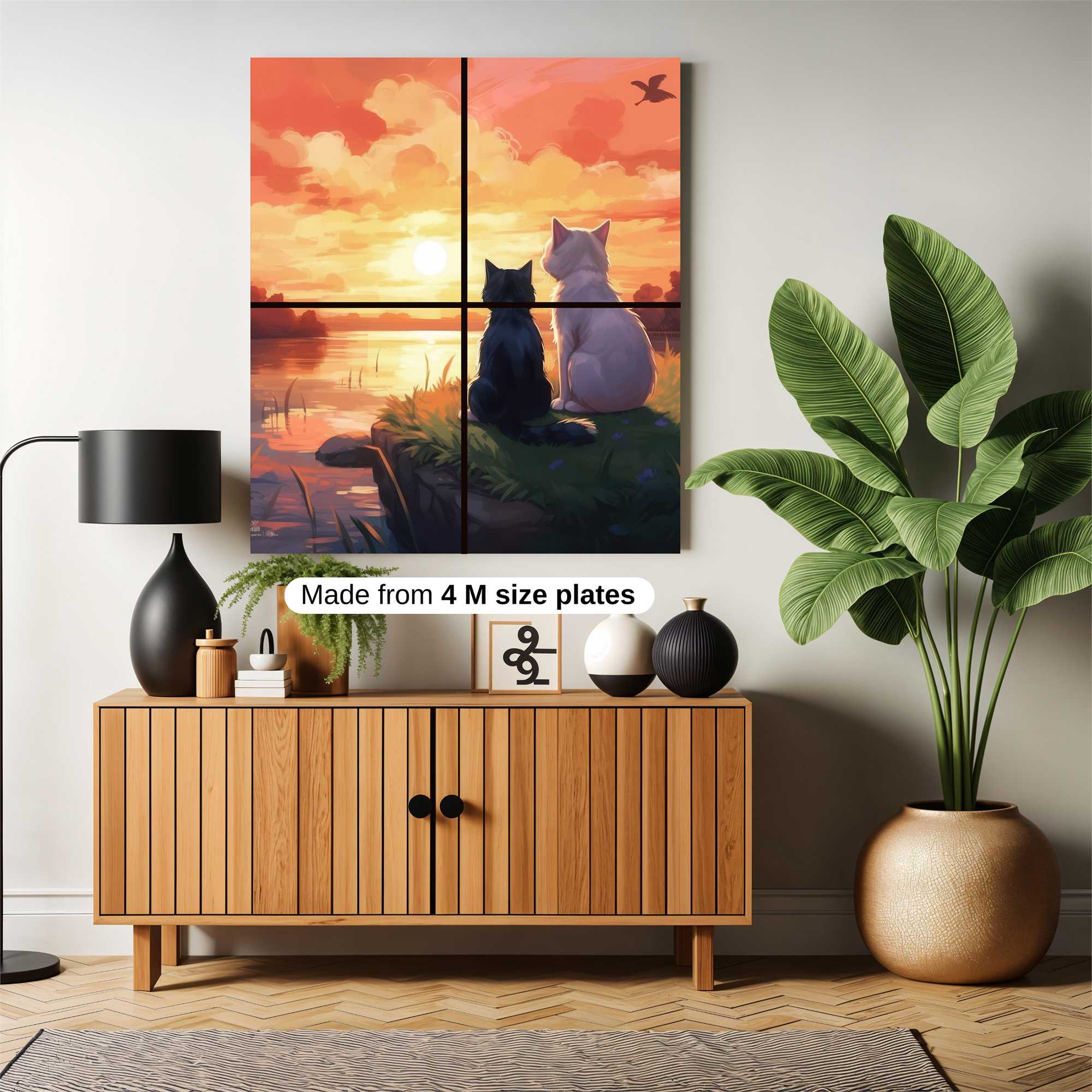 Feline Serenity Safe Wall Magnetic / M