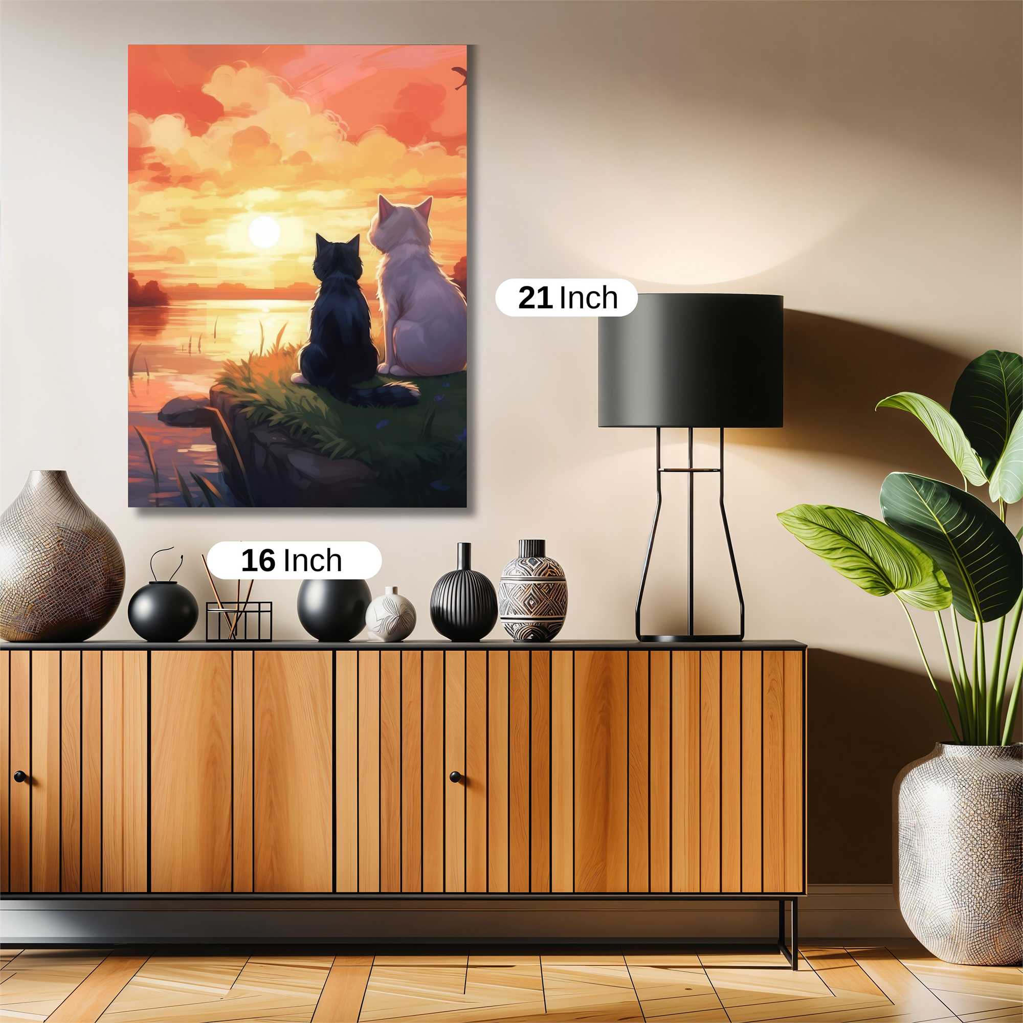 Feline Serenity Safe Wall Magnetic / M