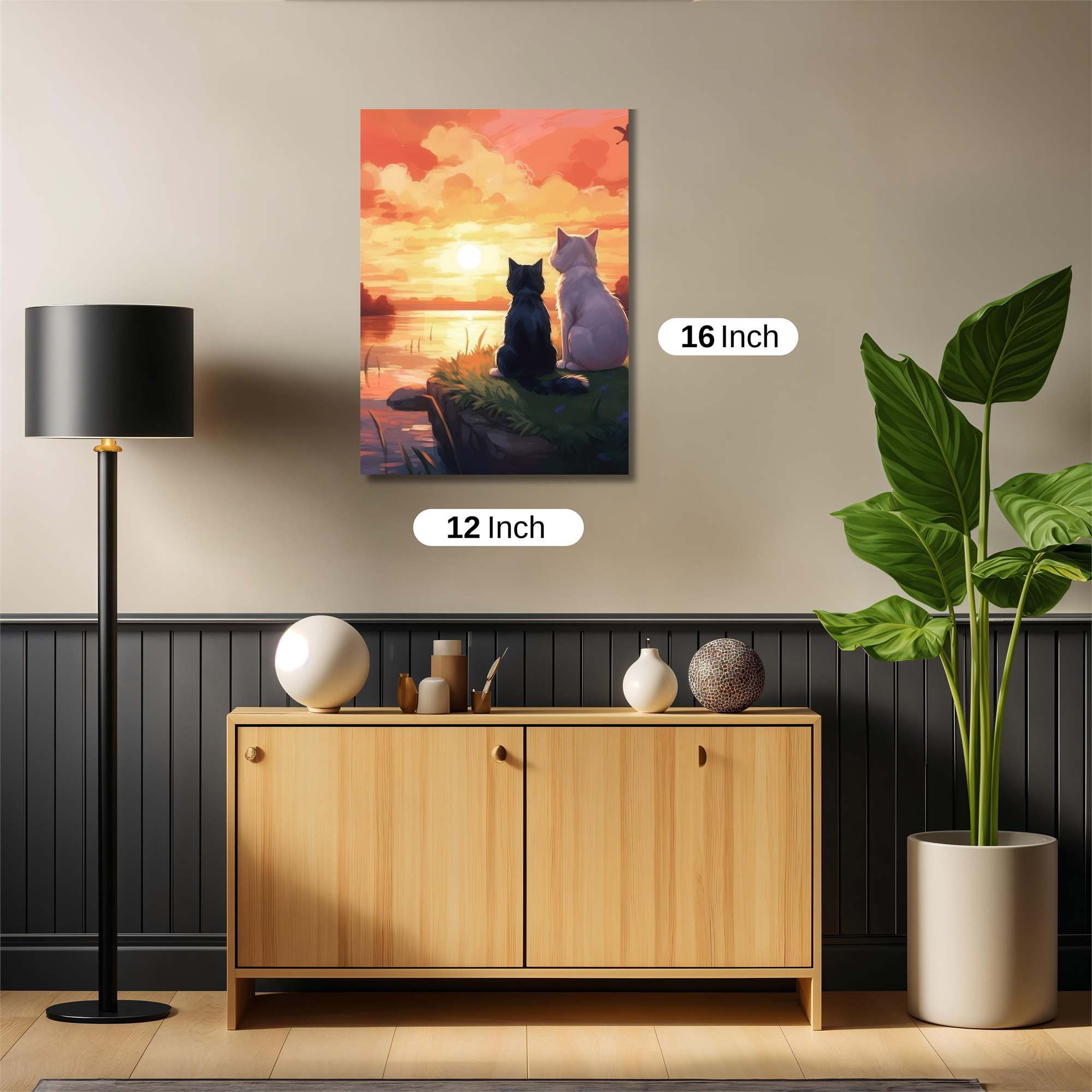 Feline Serenity Safe Wall Magnetic / M