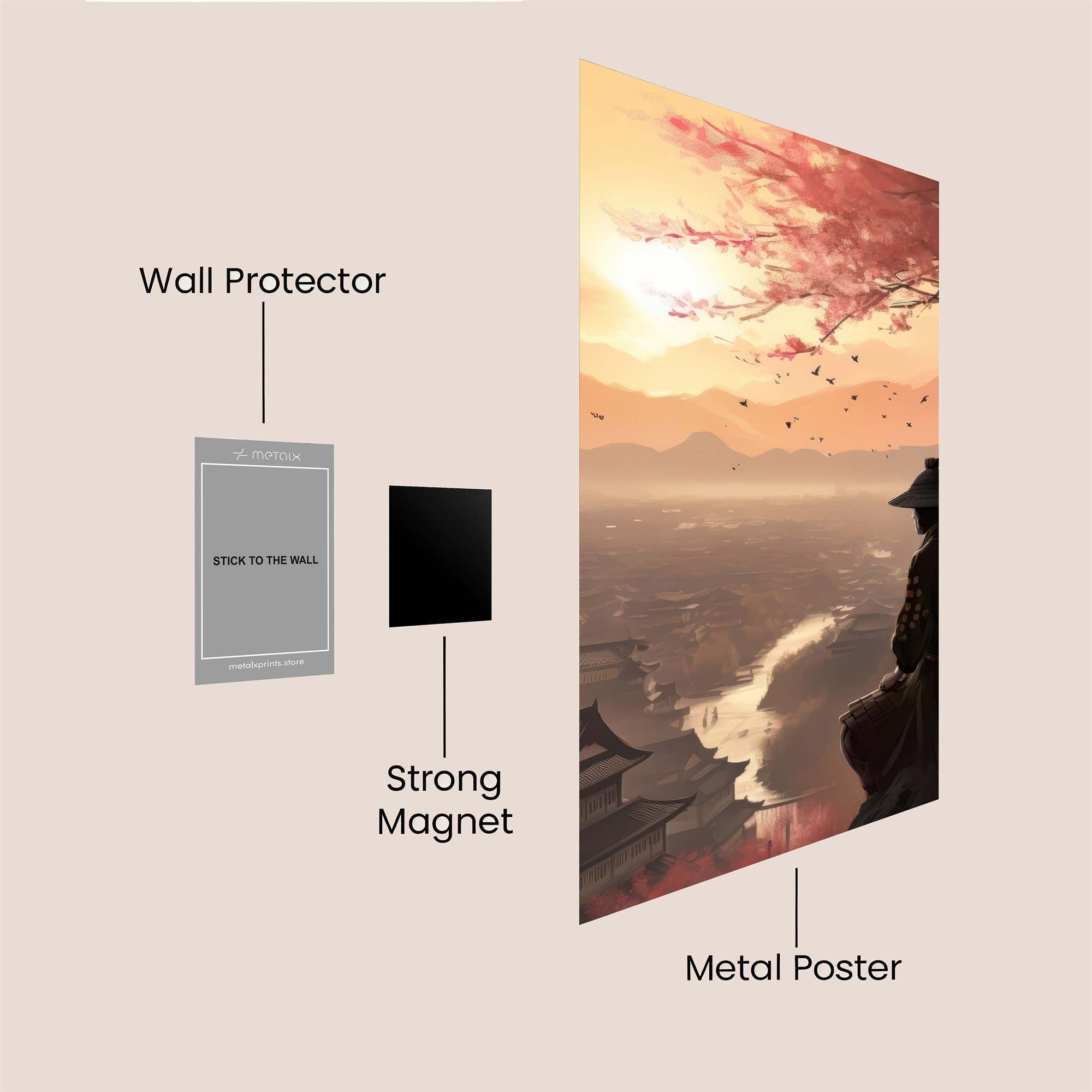 Samurai Serenity Safe Wall Magnetic / M
