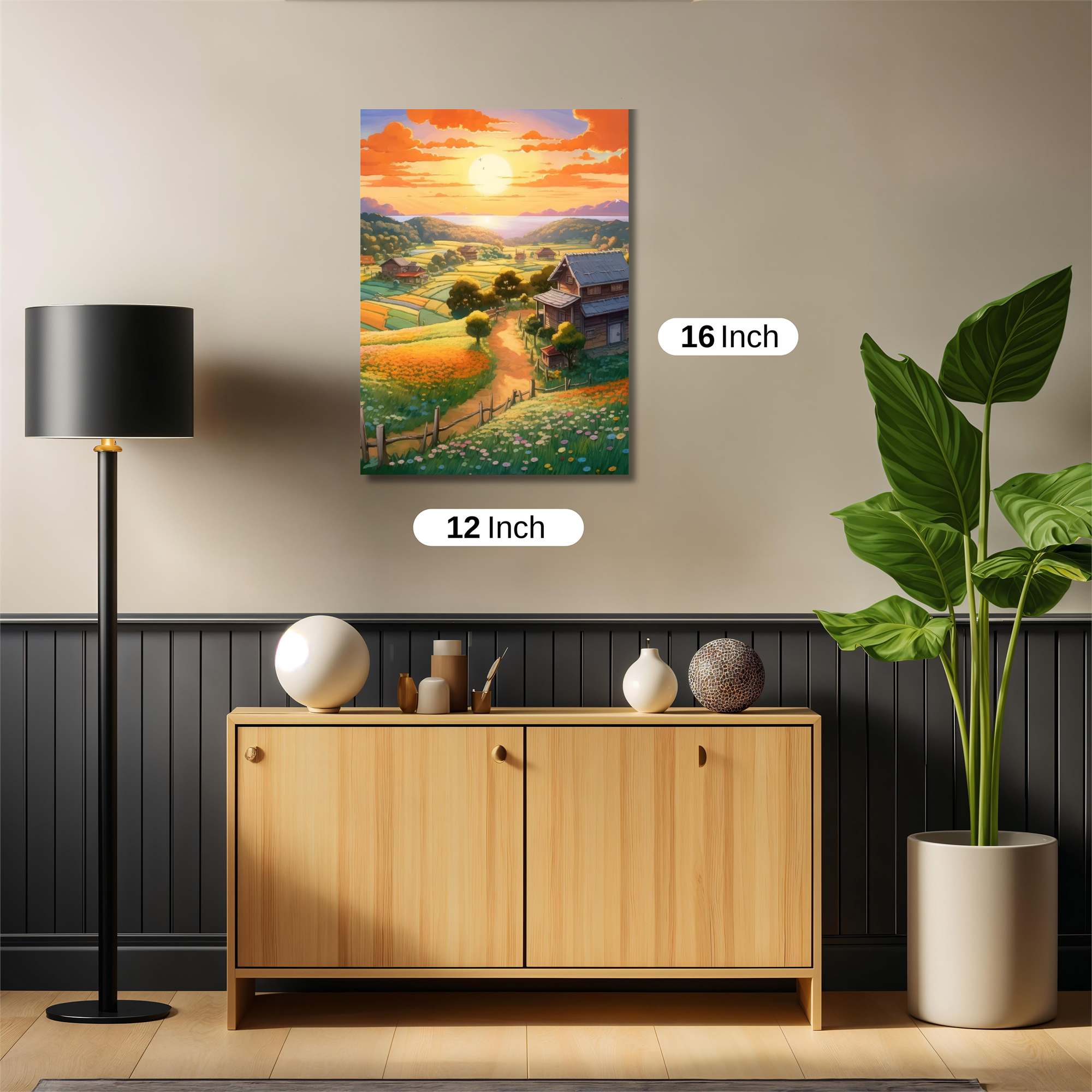 Sunset Serenity Safe Wall Magnetic / M