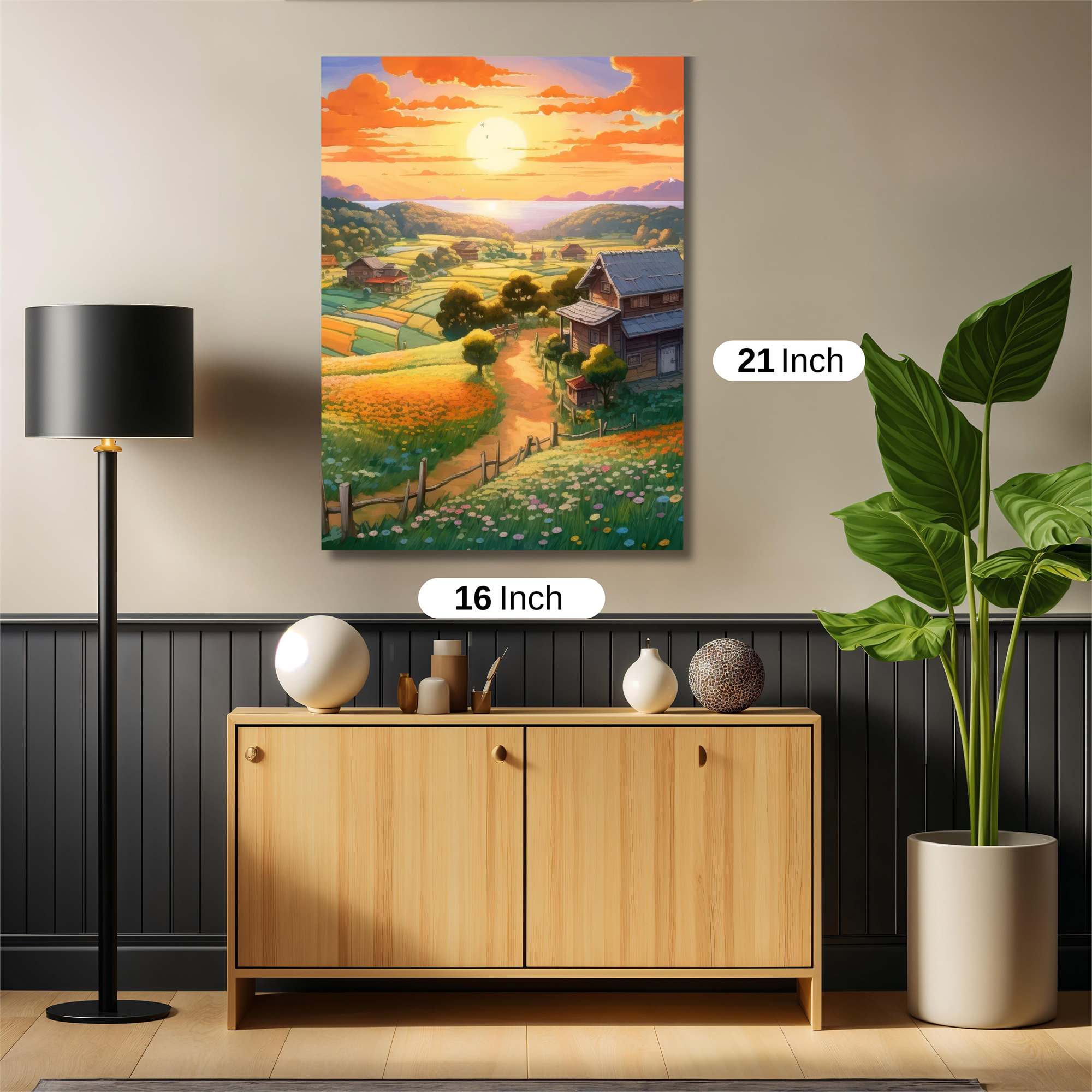 Sunset Serenity Safe Wall Magnetic / M