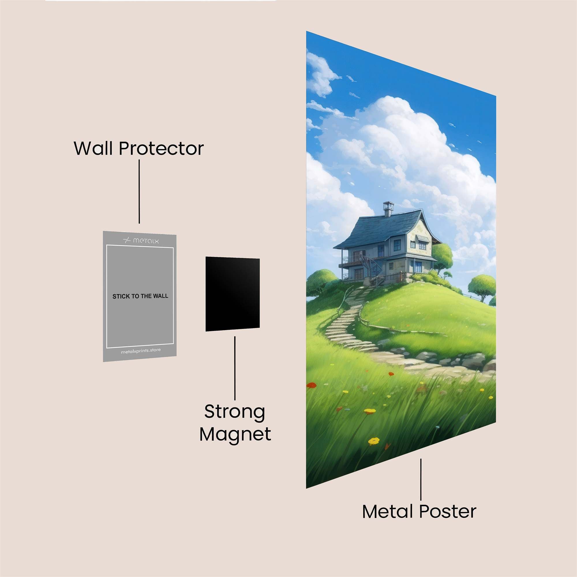 Hilltop Haven Safe Wall Magnetic / M