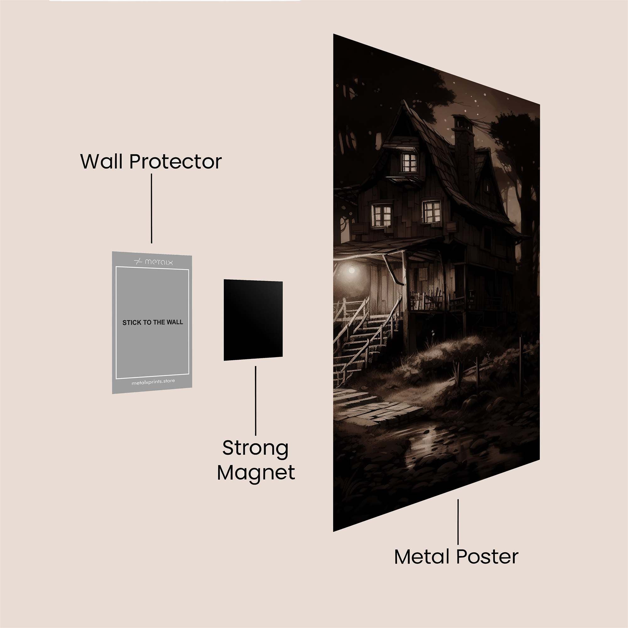 Haunted Whispers Safe Wall Magnetic / M