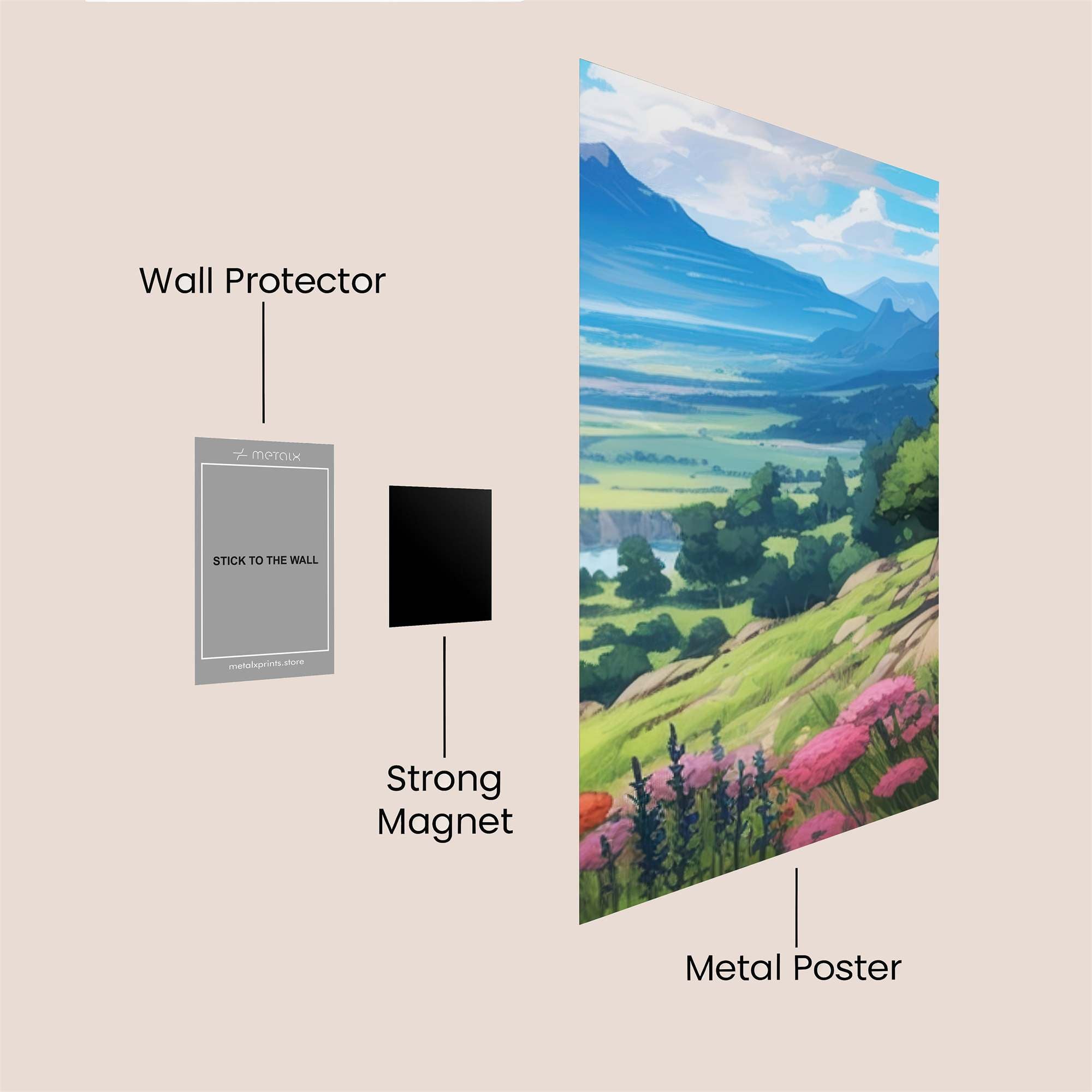 Mountain Serenity Safe Wall Magnetic / M