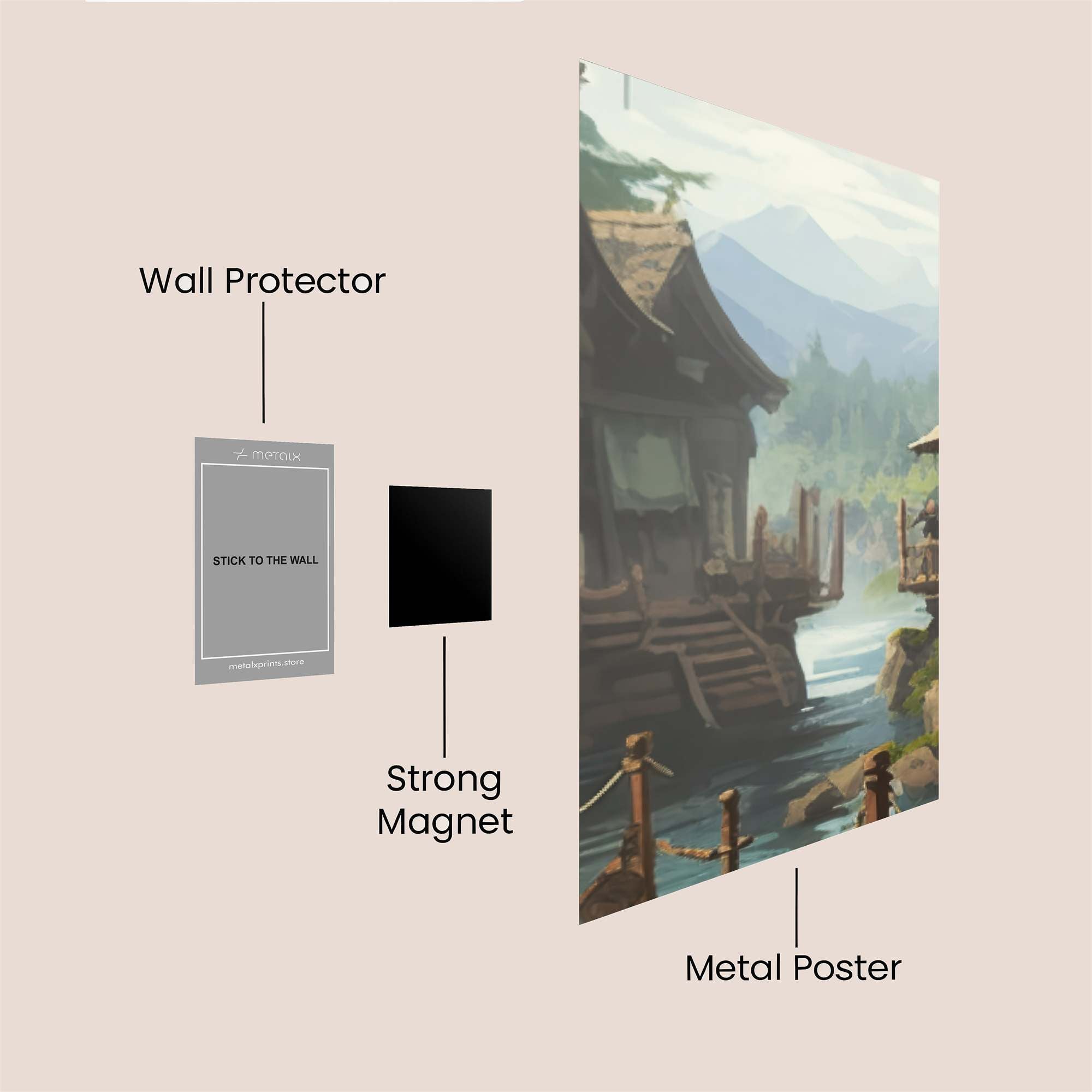 Mountain Serenity Safe Wall Magnetic / M