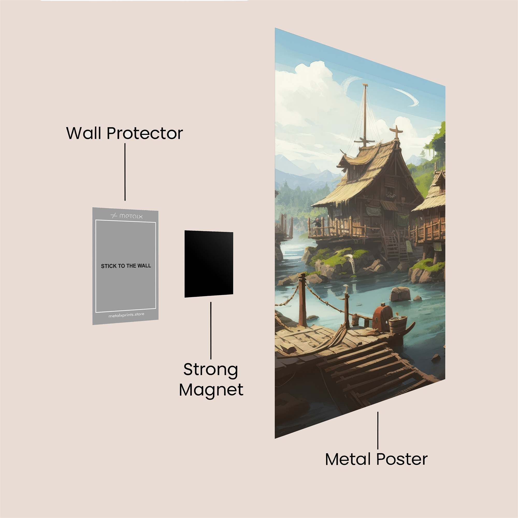 Riverhaven Tranquil Safe Wall Magnetic / M