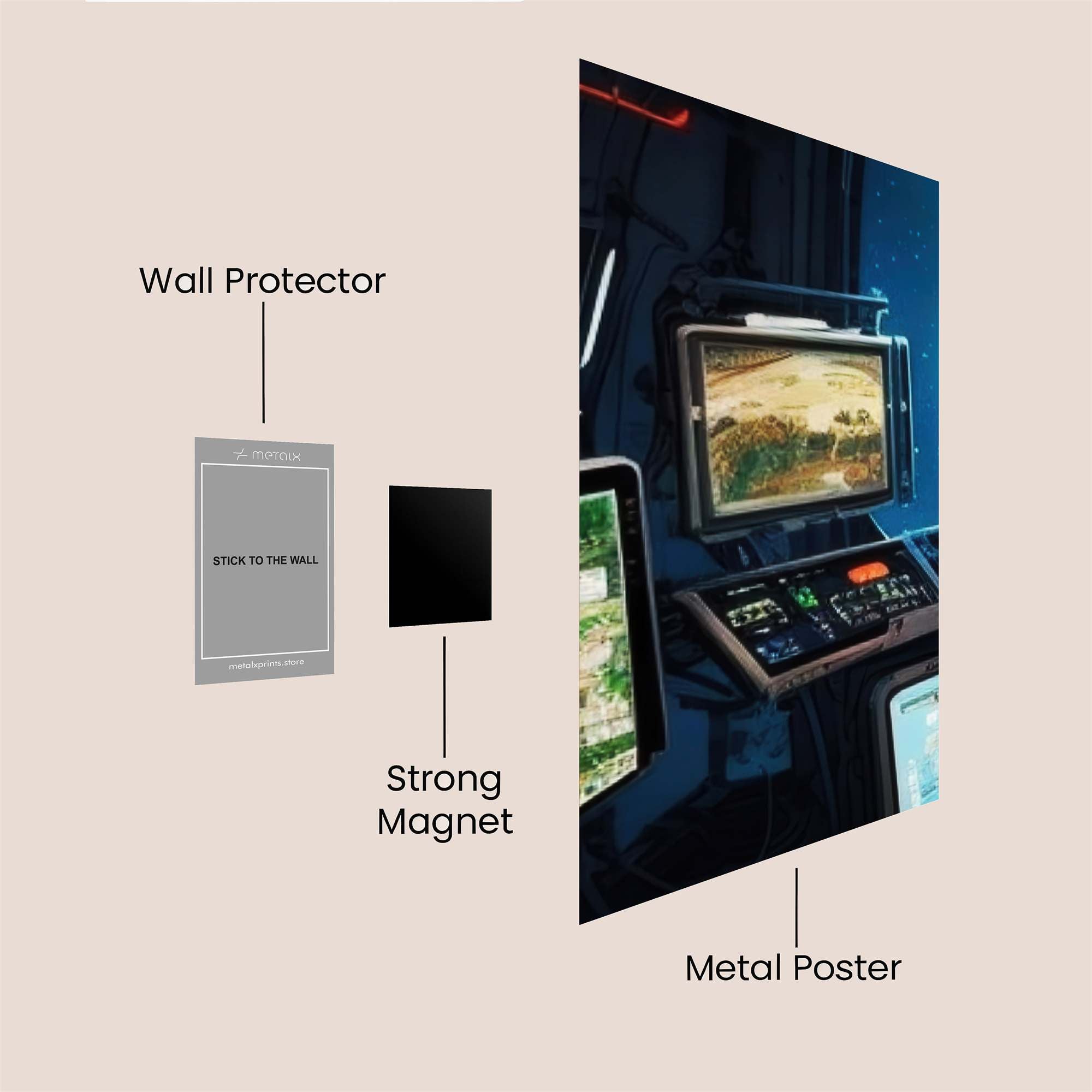 Space Serenity Safe Wall Magnetic / M