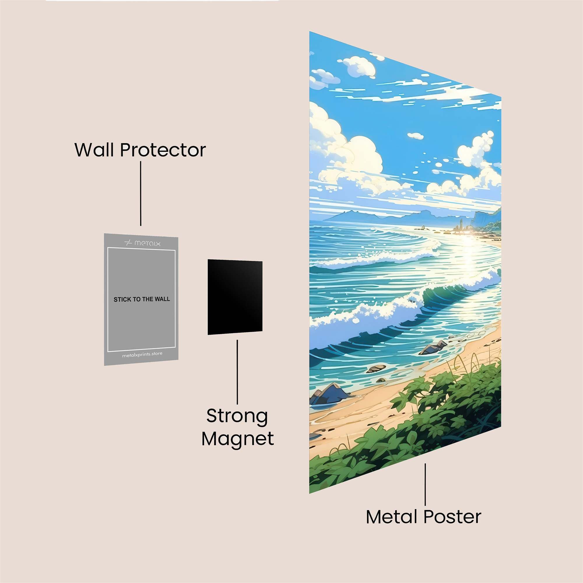 Sunrise Serenity Safe Wall Magnetic / M