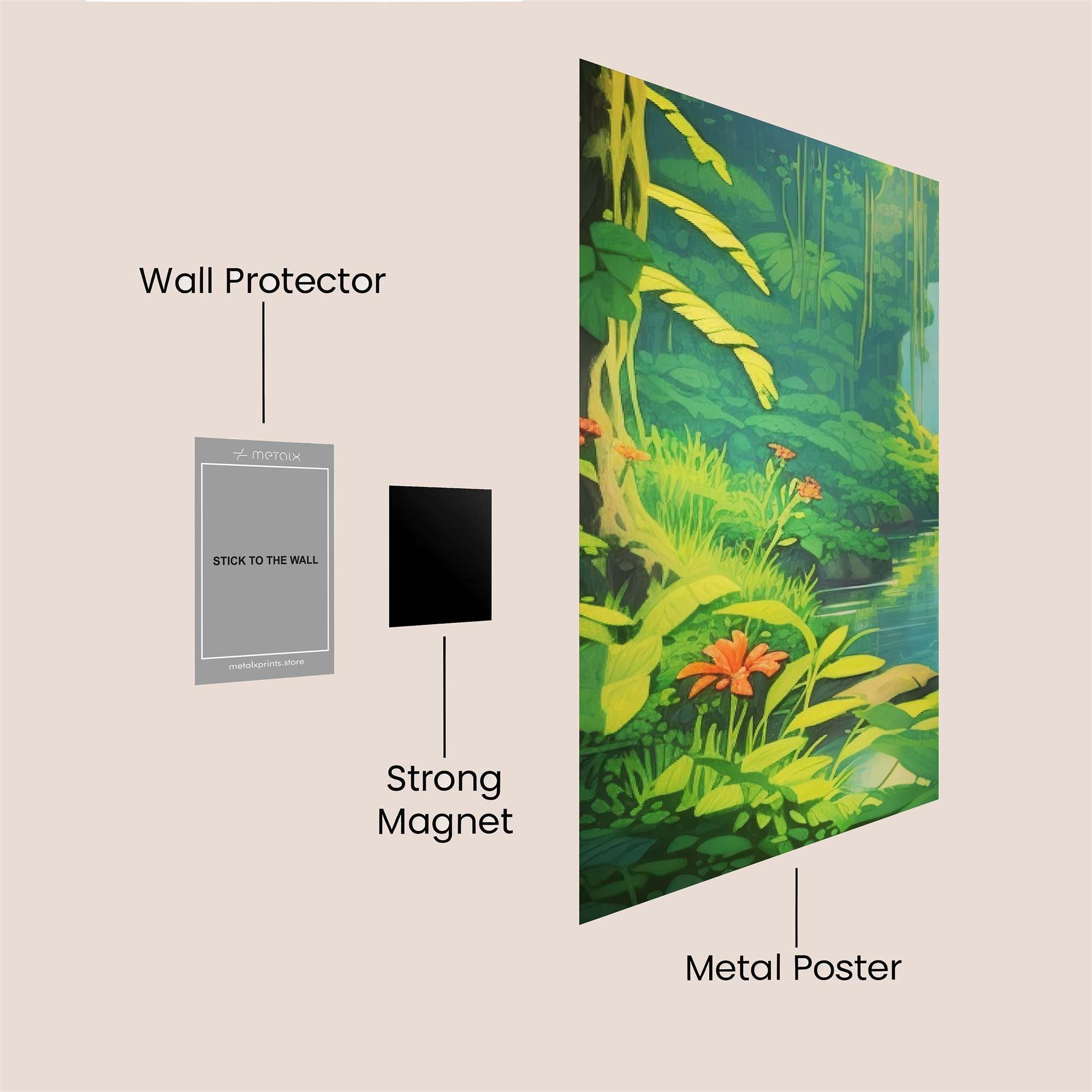 Jungle Serenity Safe Wall Magnetic / M