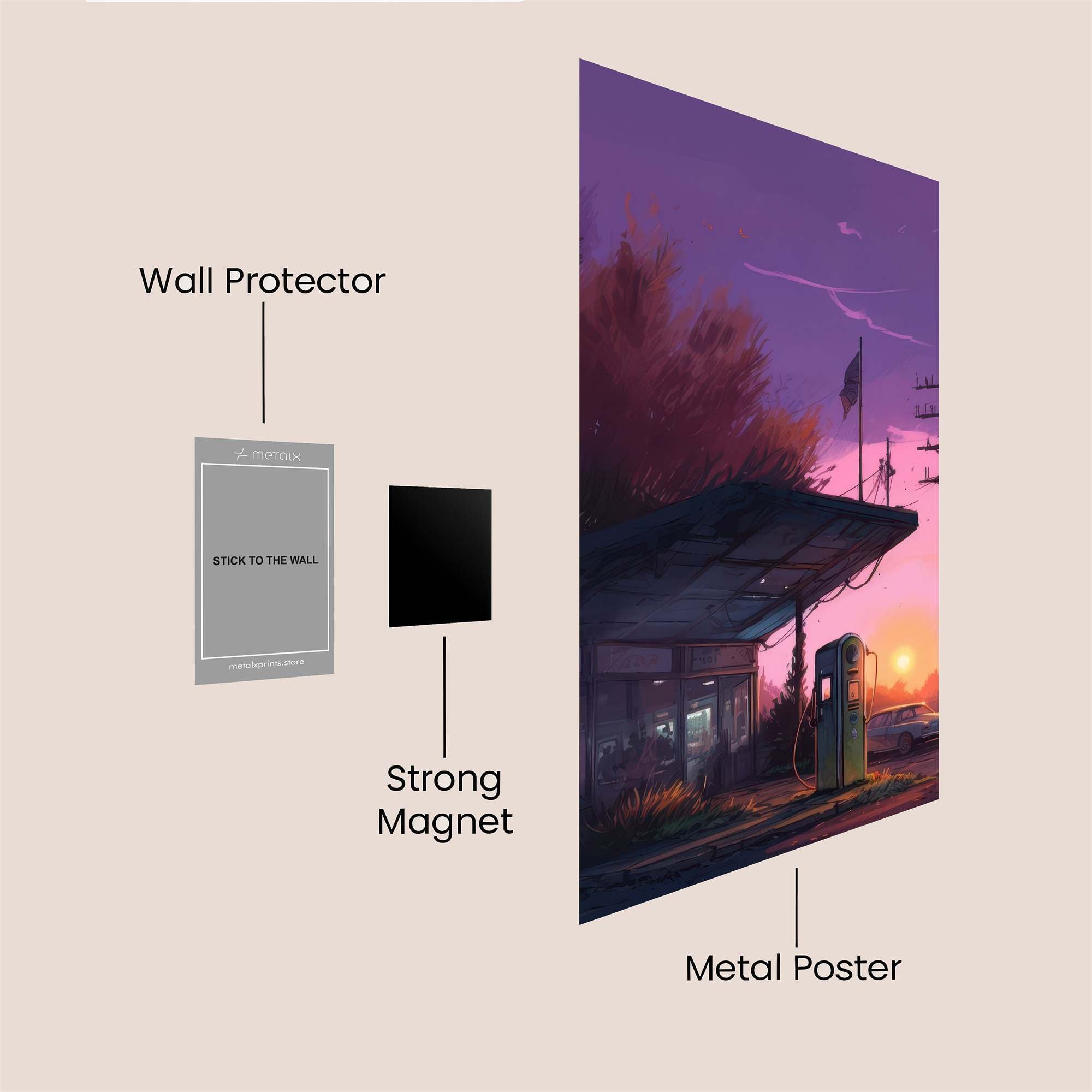 Dusk Haven Safe Wall Magnetic / M