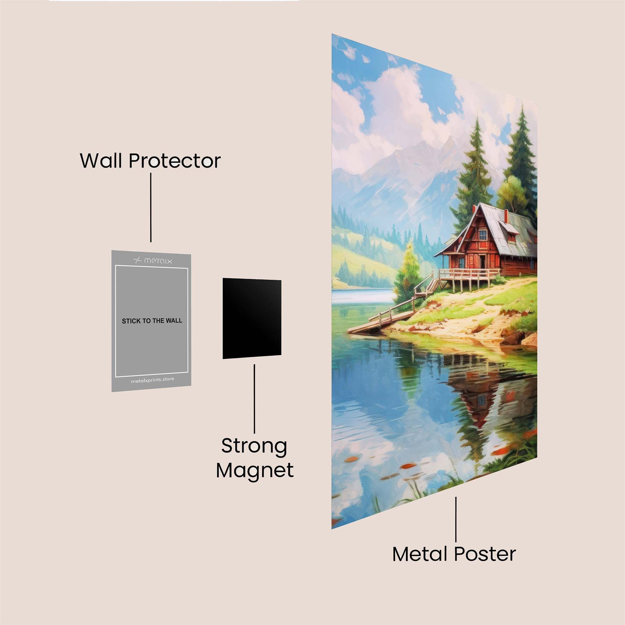 Cabin Serenity Safe Wall Magnetic / M