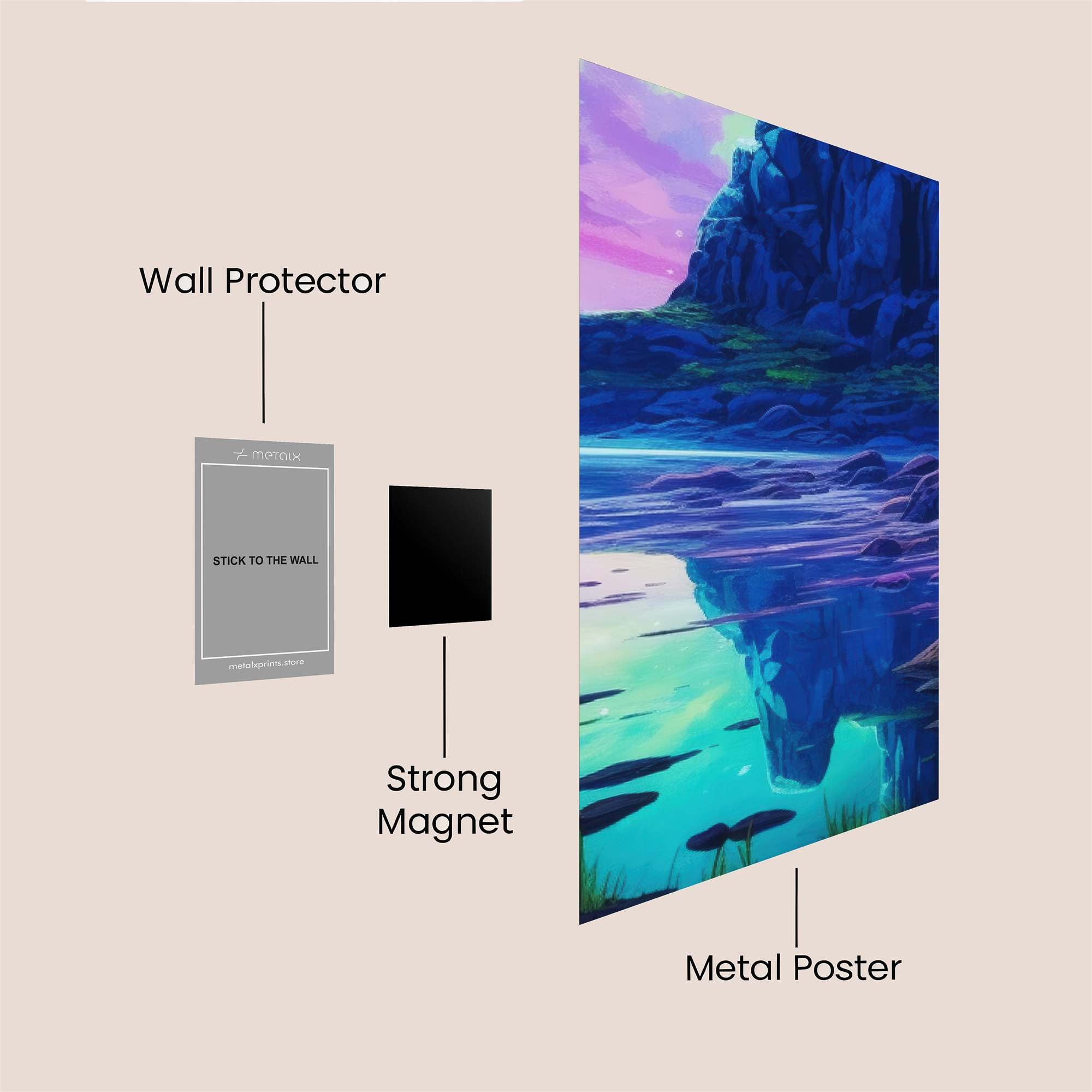 Mountain Serenity Safe Wall Magnetic / M