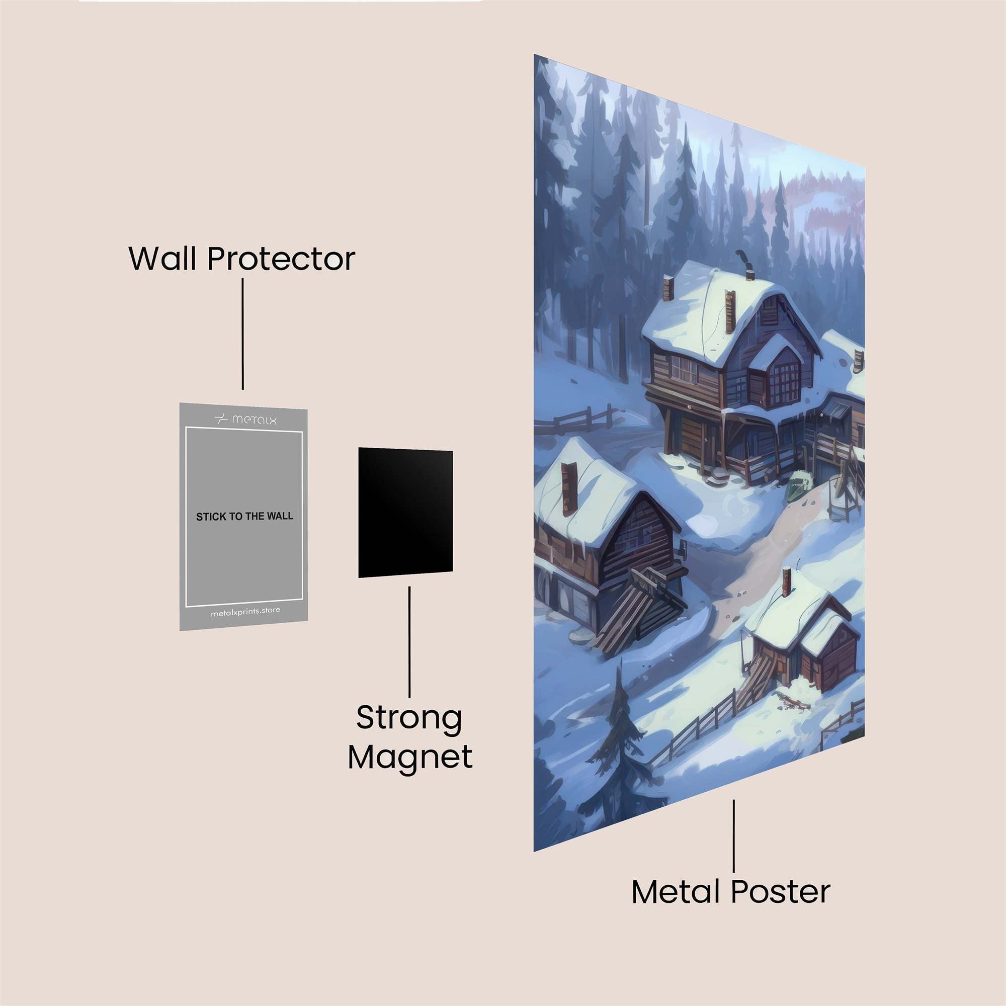 Cabin Serenity Safe Wall Magnetic / M