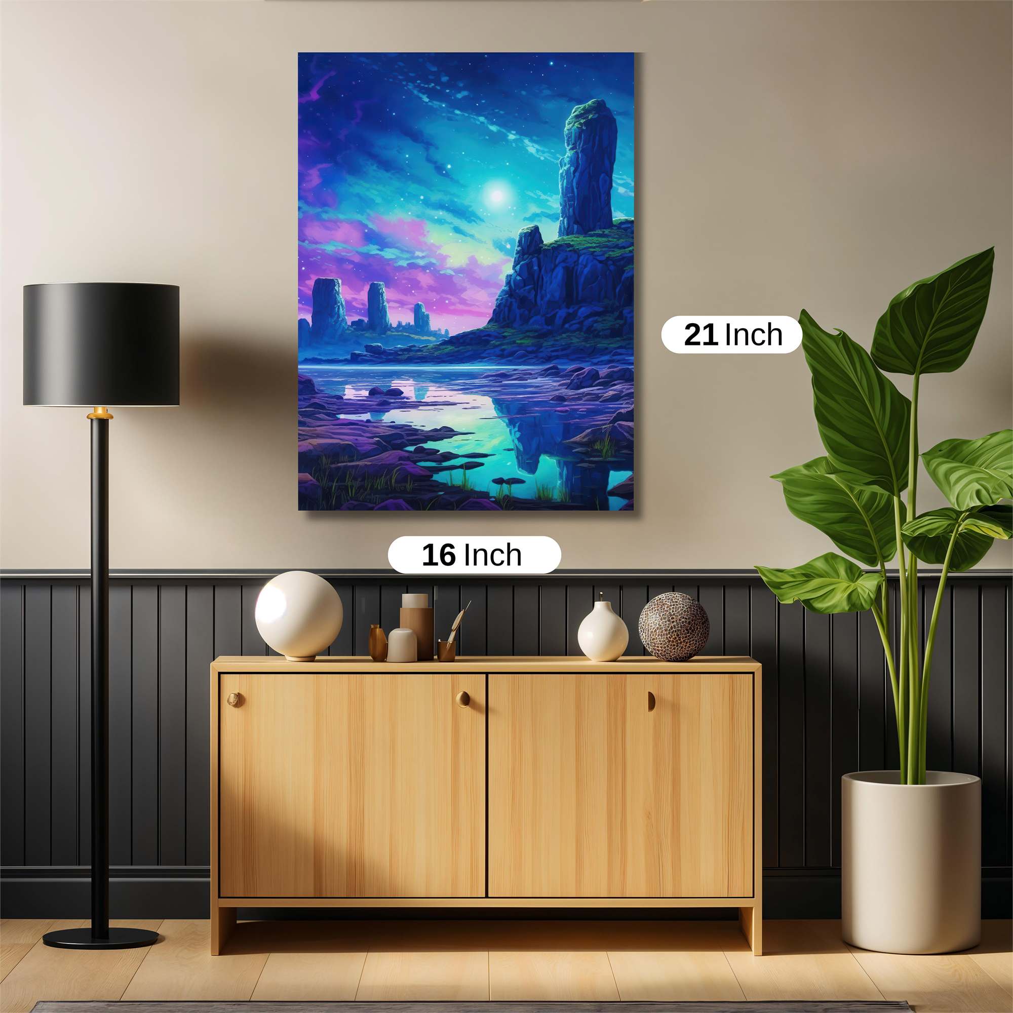 Moonlit Serenity Safe Wall Magnetic / M