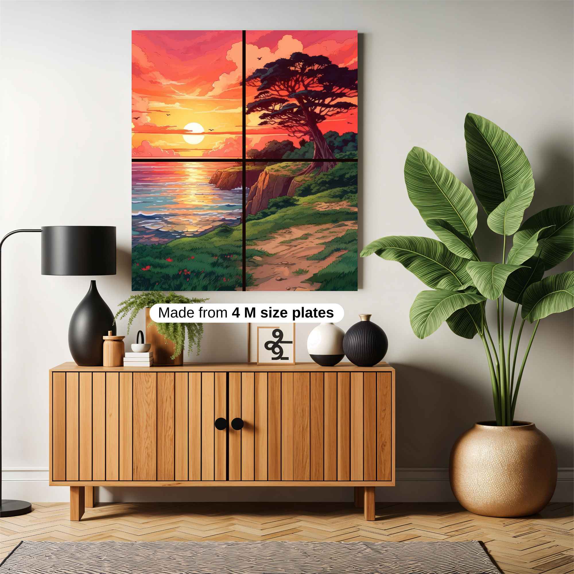 Sunset Serenity Safe Wall Magnetic / M