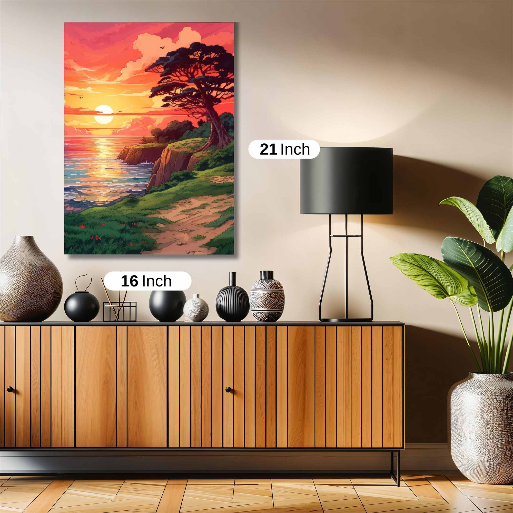 Sunset Serenity Safe Wall Magnetic / M