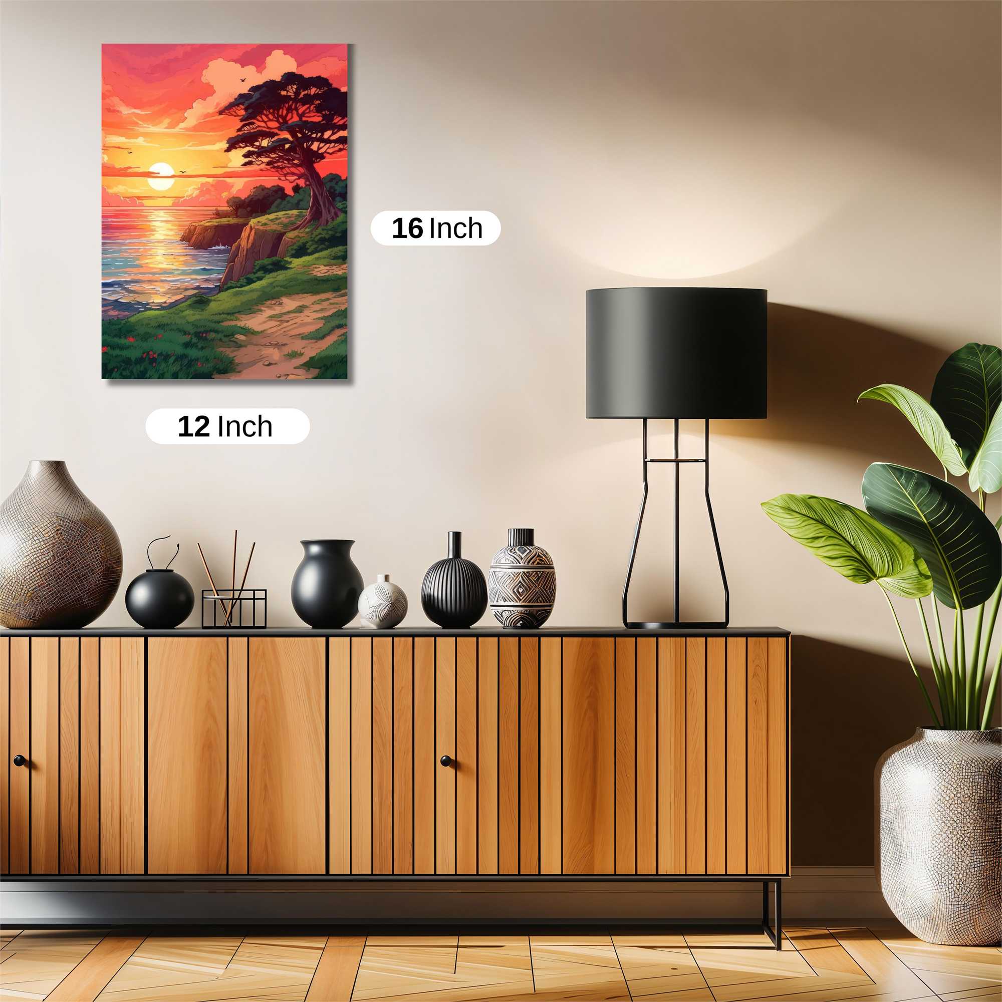 Sunset Serenity Safe Wall Magnetic / M