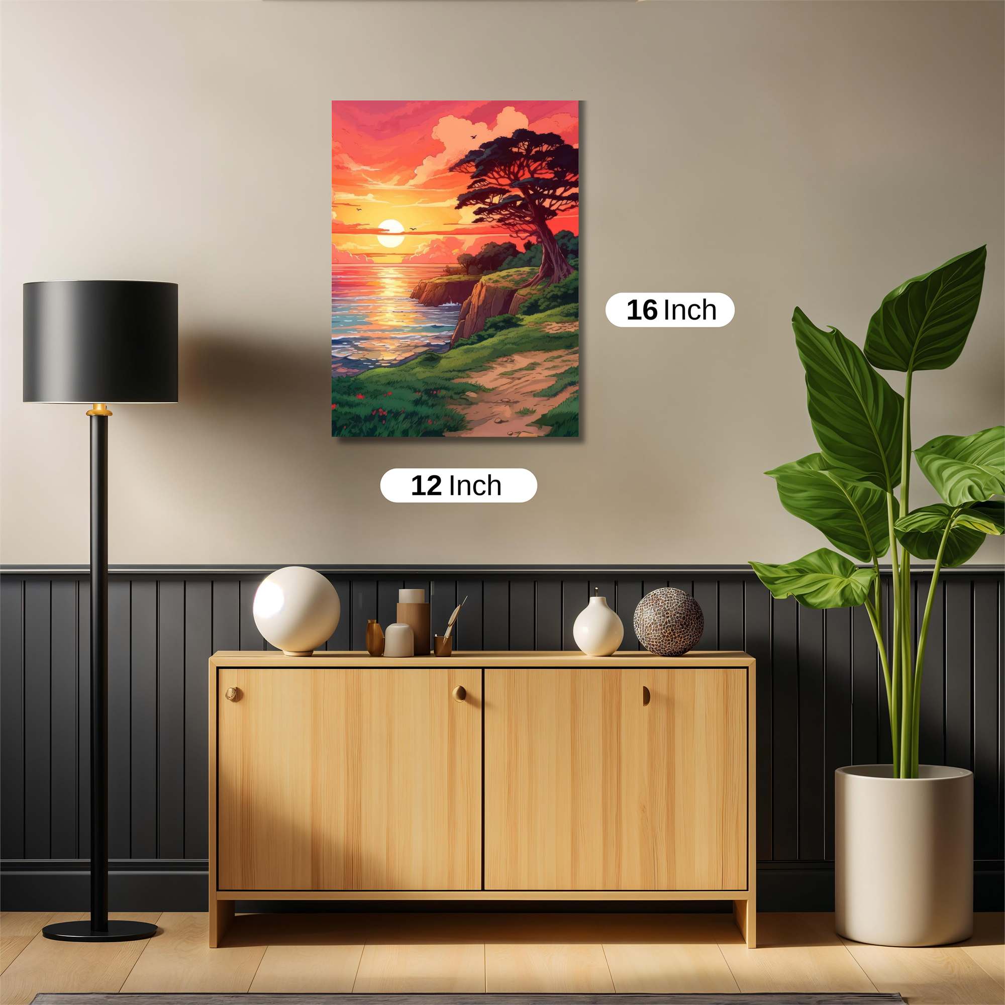 Sunset Serenity Safe Wall Magnetic / M