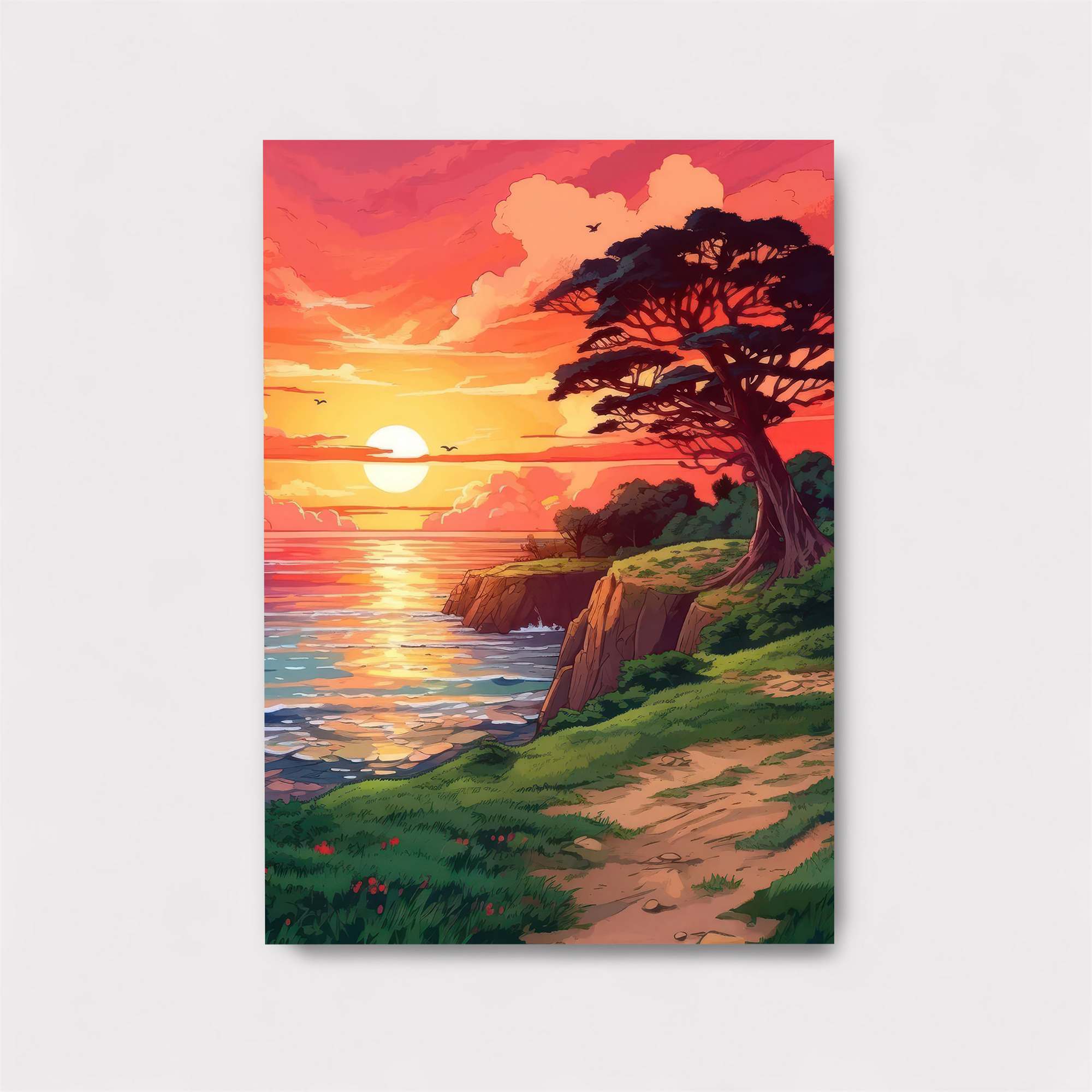 Sunset Serenity Safe Wall Magnetic / M