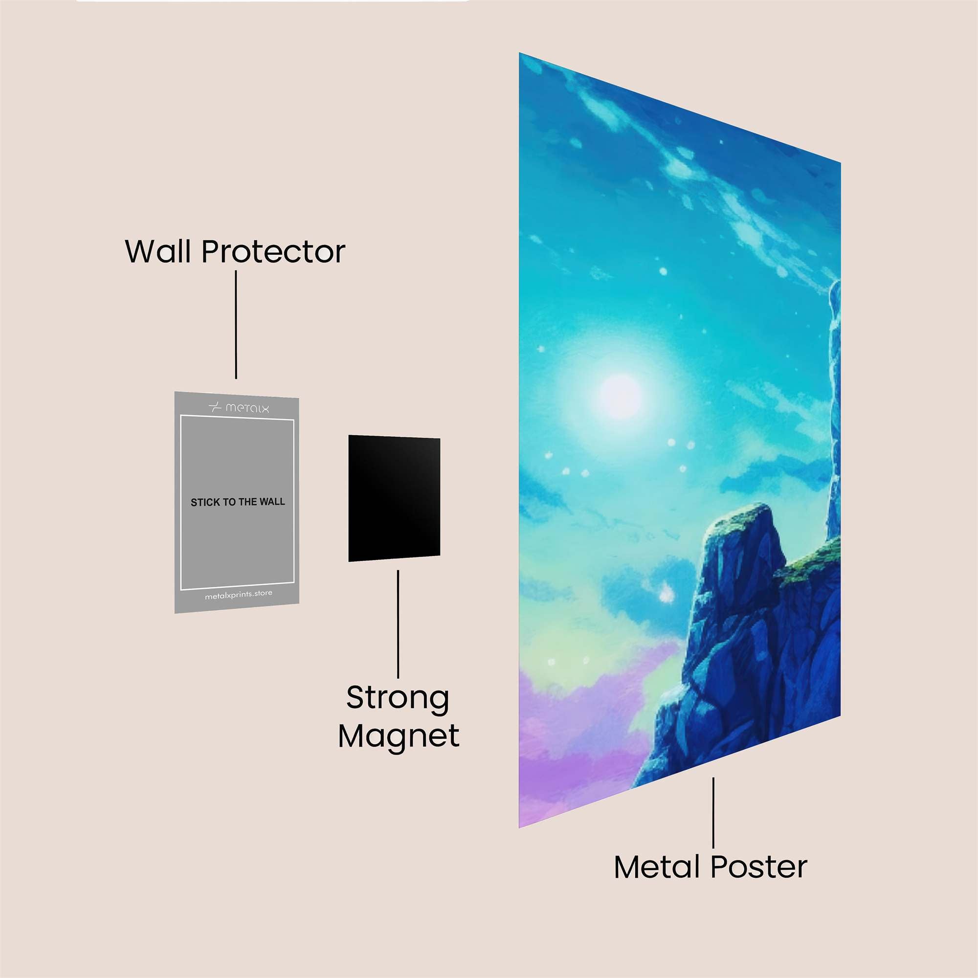 Starlit Ascent Safe Wall Magnetic / M