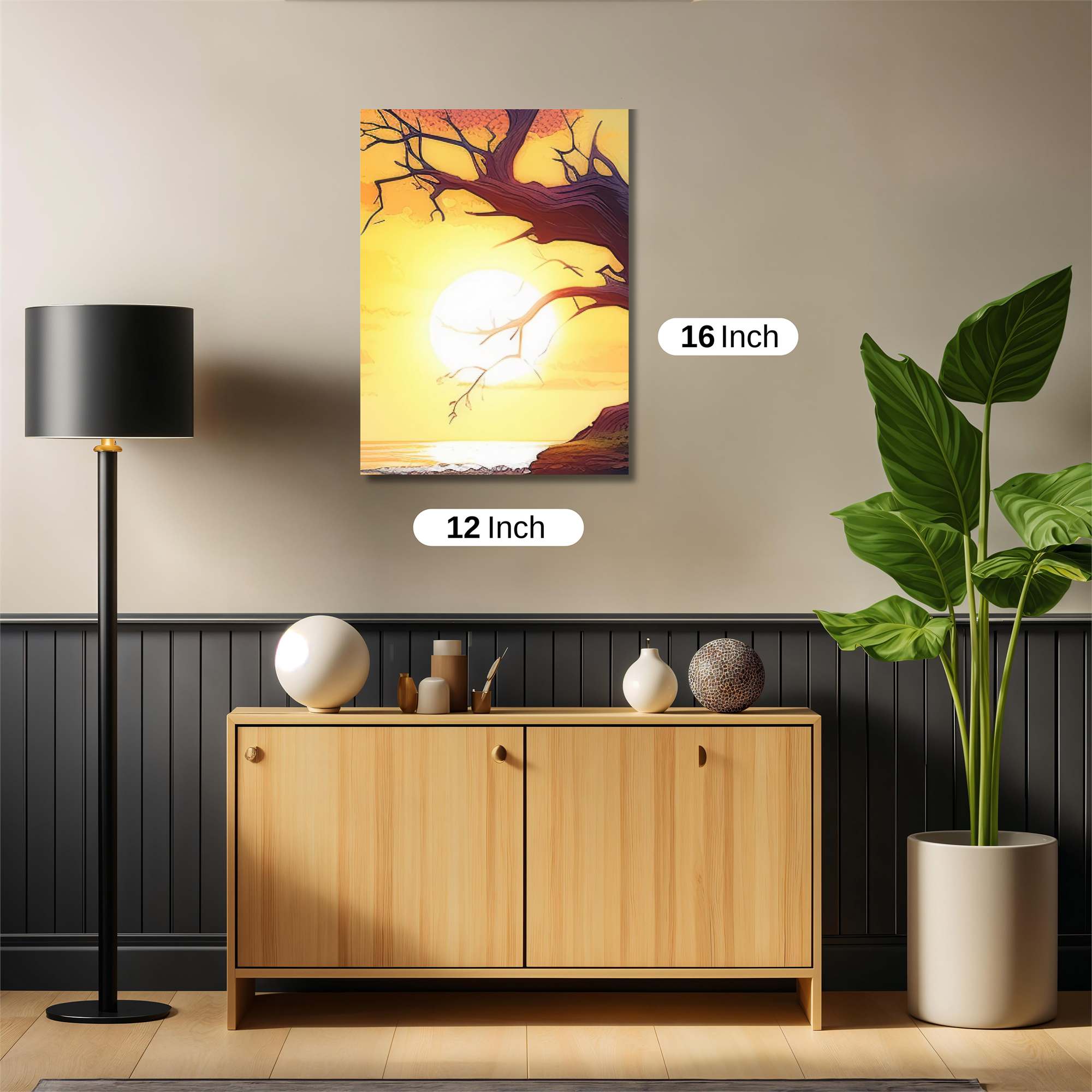 Sunset Solitude Safe Wall Magnetic / M