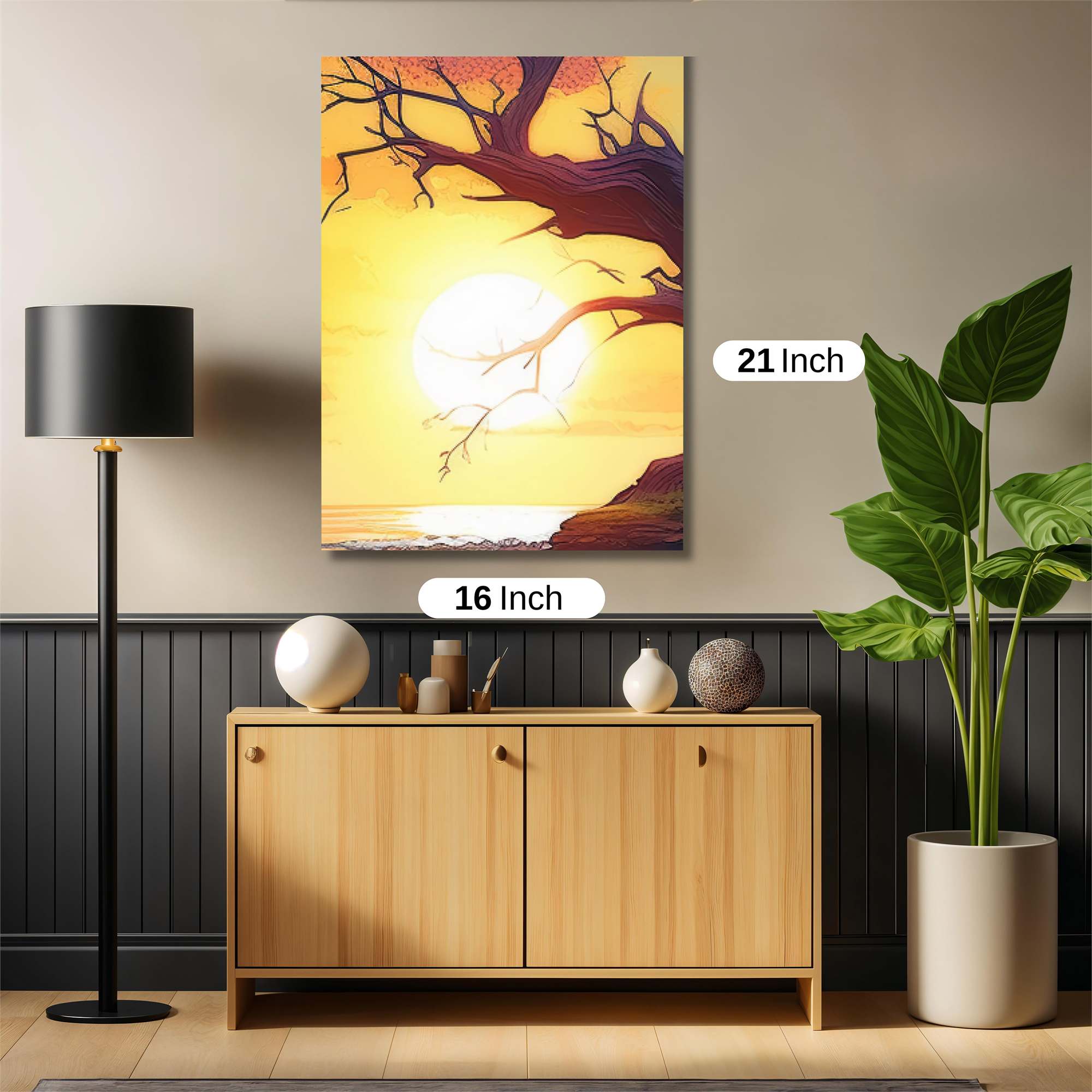 Sunset Solitude Safe Wall Magnetic / M